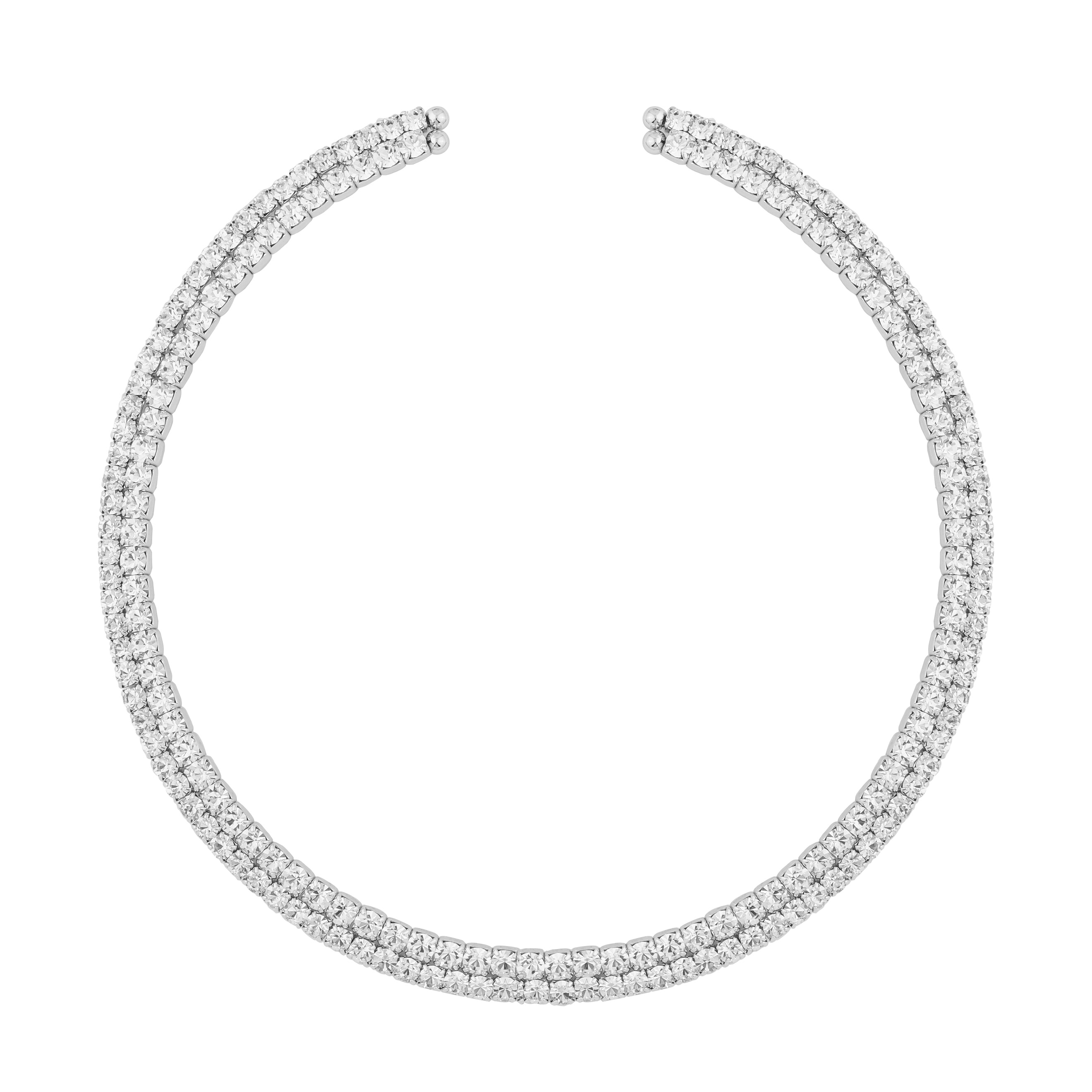 round necklace of 2 rows with a Peacock