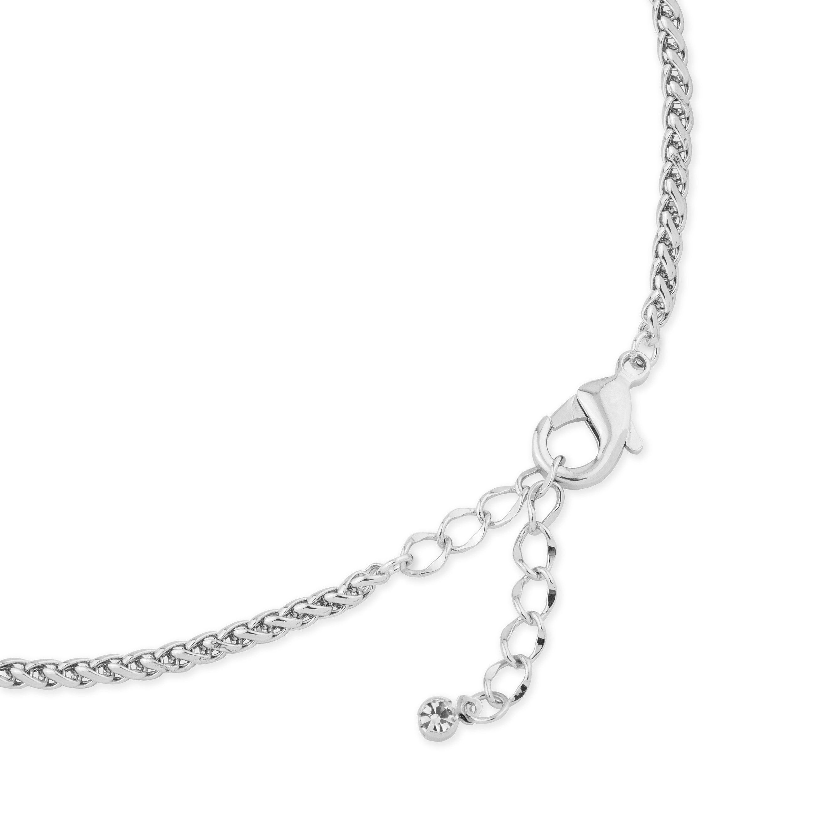 necklace with rectangular crystals