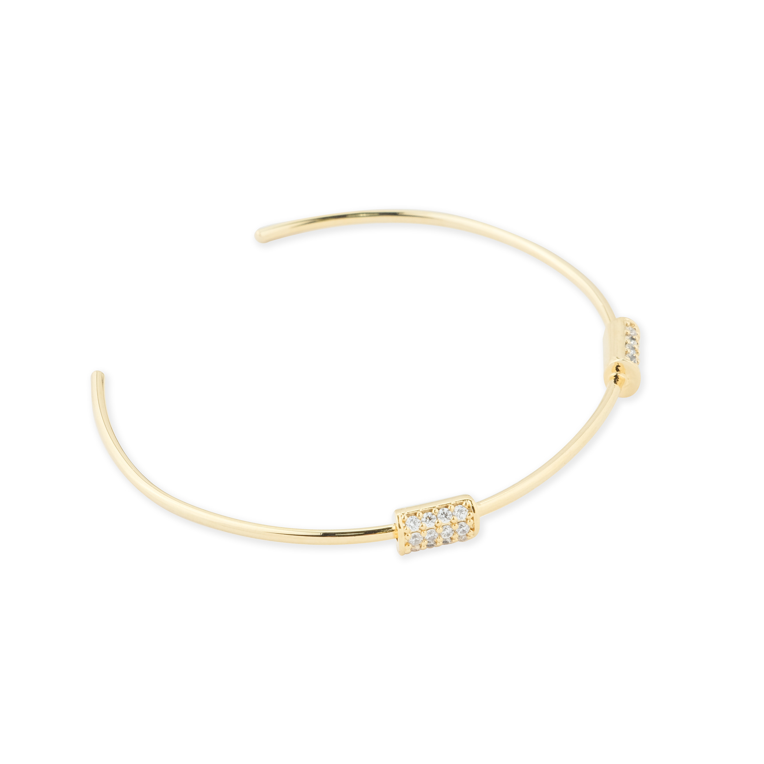 bracelet with crystal inserts