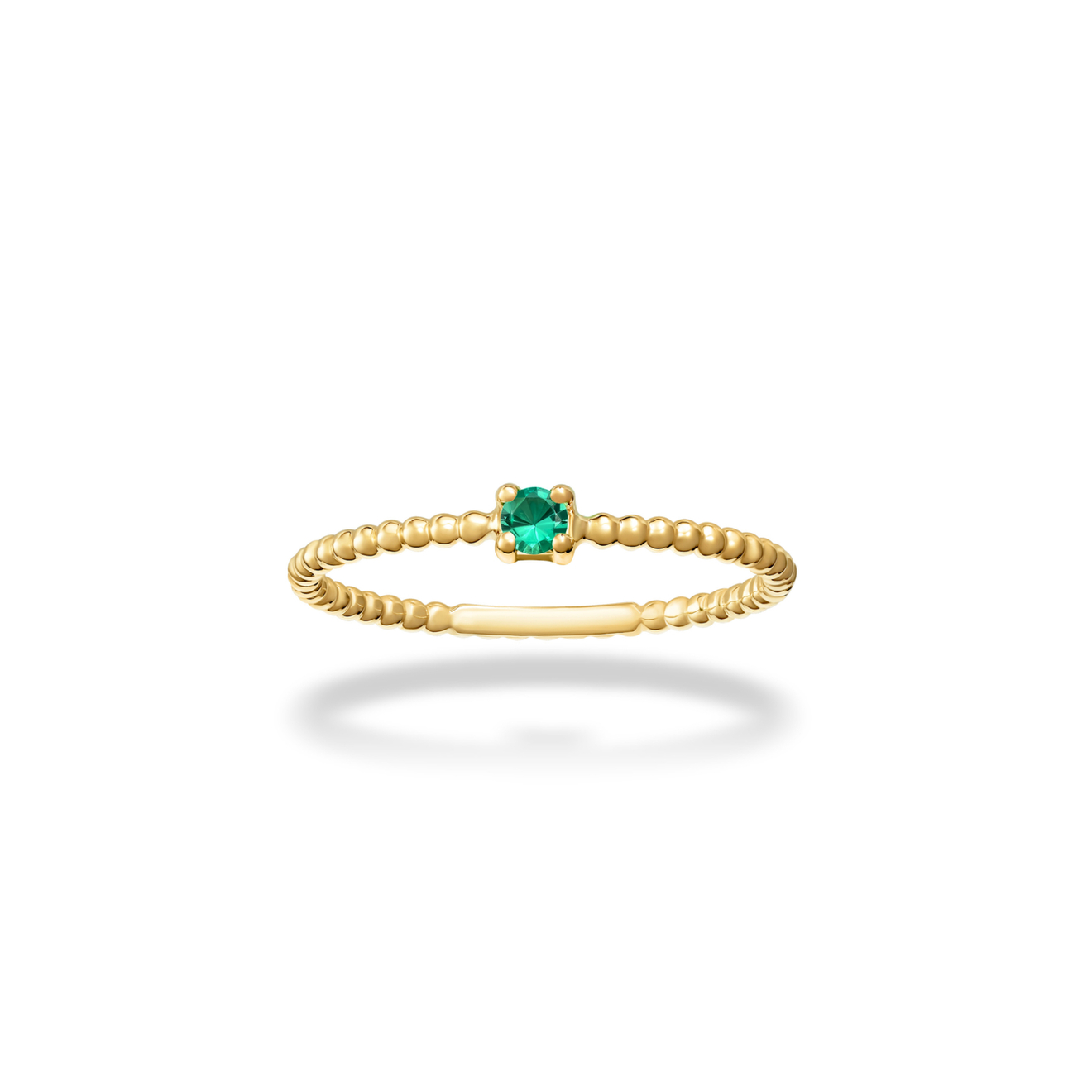 Jewlia Витое кольцо из золота с изумрудом jewlia кольцо из белого золота с зелеными сапфирами