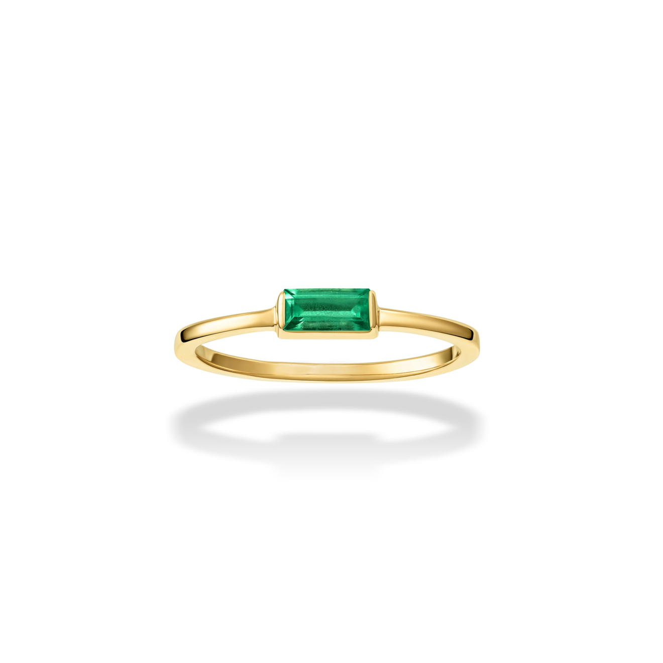 Jewlia Кольцо из золота с изумрудом jewlia кольцо из белого золота с зелеными сапфирами
