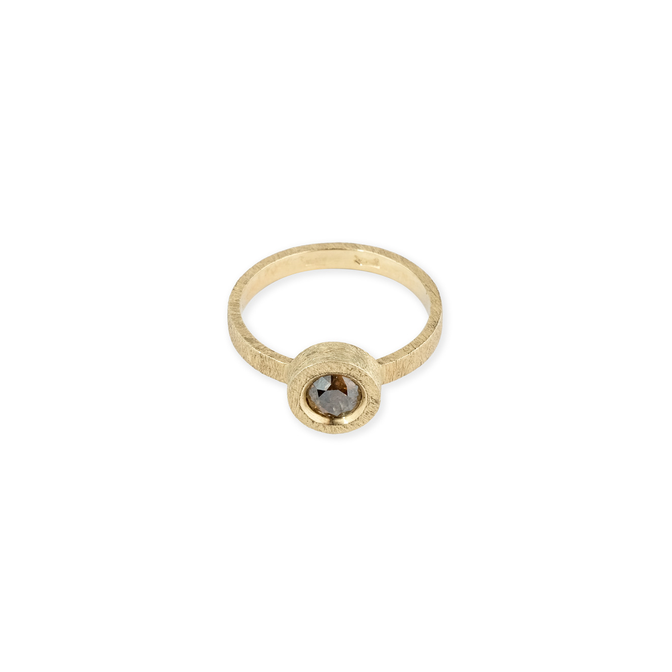 Kintsugi Jewelry Кольцо Fragile rose золотое с бриллиантом