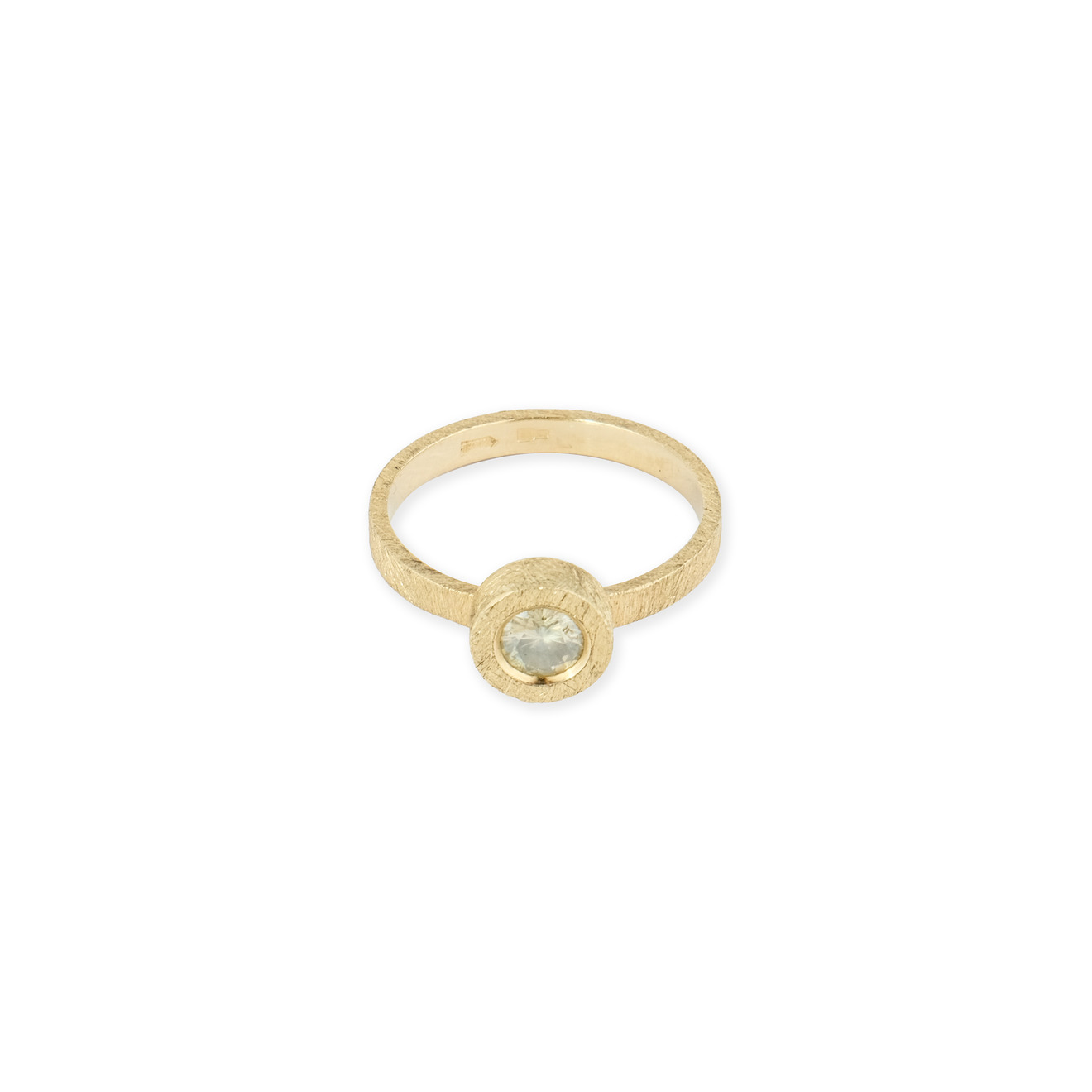 Kintsugi Jewelry Кольцо Fragile rose из золота с бриллиантом