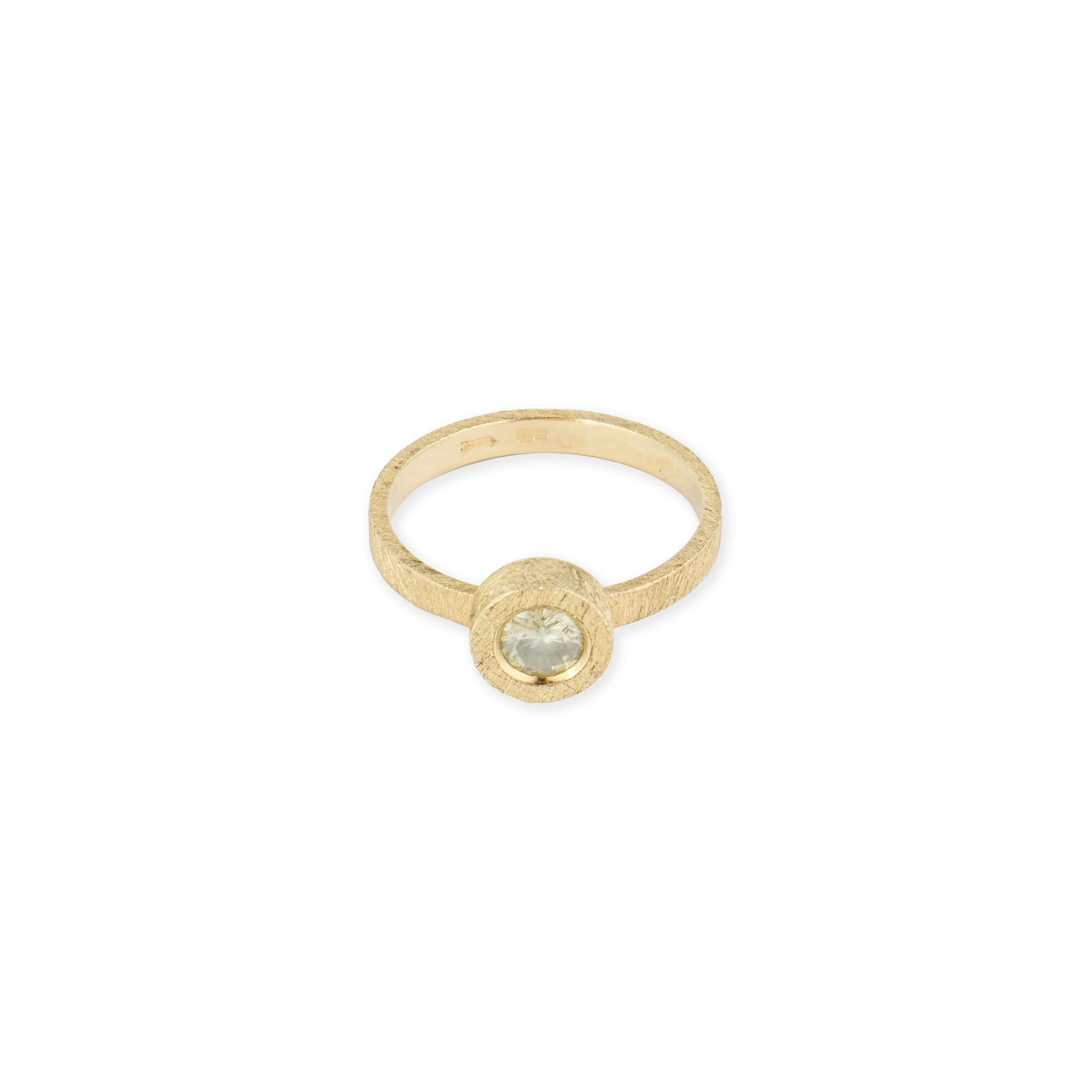 Кольцо Fragile rose из золота с бриллиантом