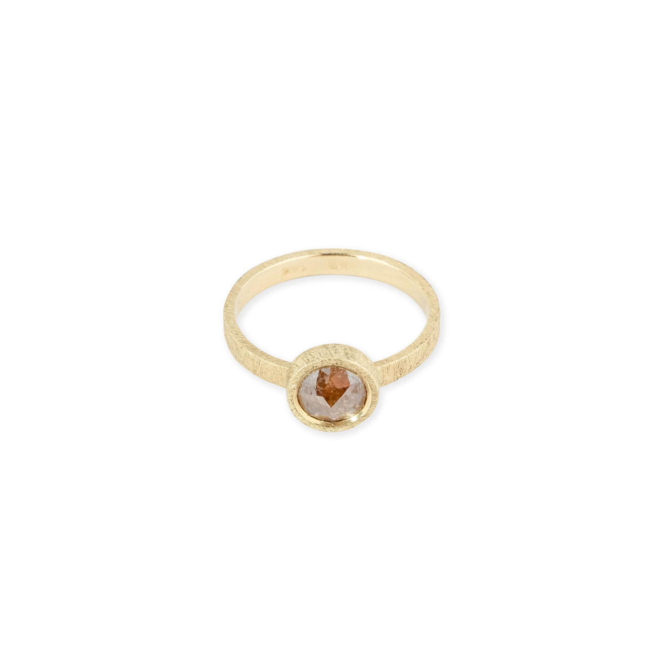 The EGO Кольцо Fragile rose из золота с бриллиантом kintsugi jewelry золотое кольцо fragile rose