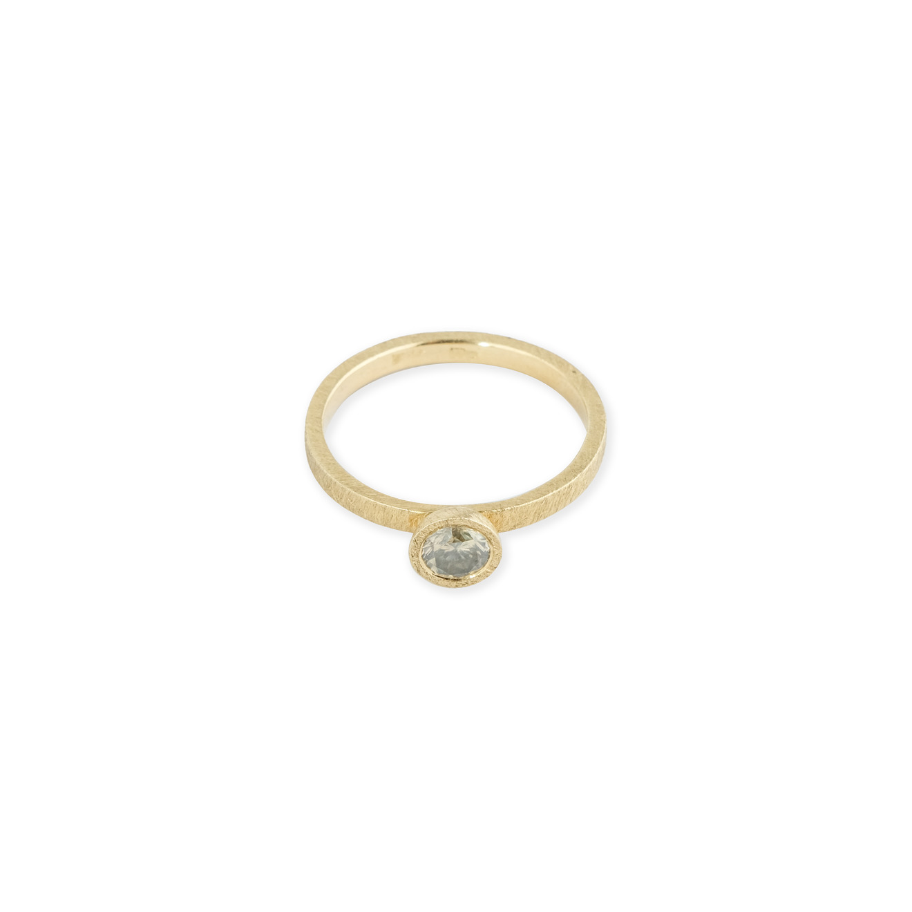 Kintsugi Jewelry Кольцо Fragile rose из золота с бриллиантом 22659