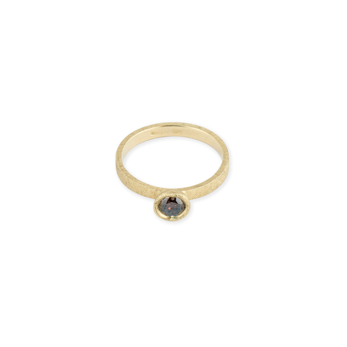 Kintsugi Jewelry Кольцо Fragile rose из золота с бриллиантом 22659