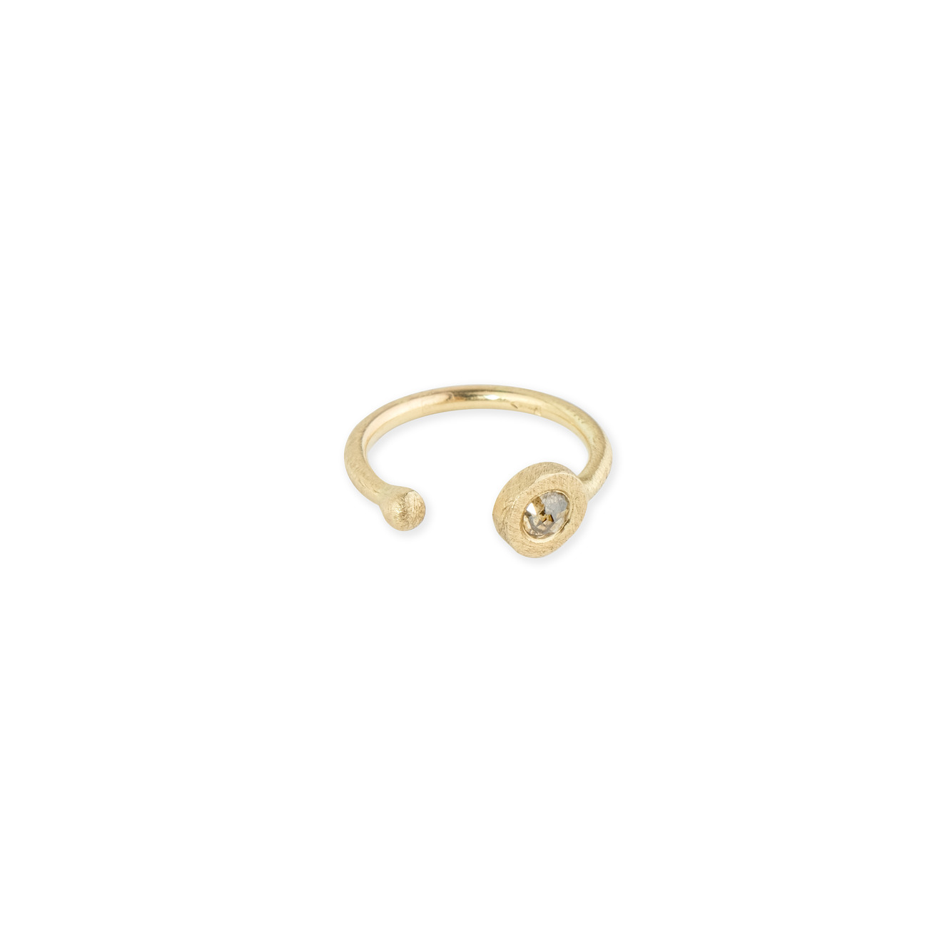 The EGO Кольцо на фалангу Fragile rose из золота со вставкой из бриллиантов