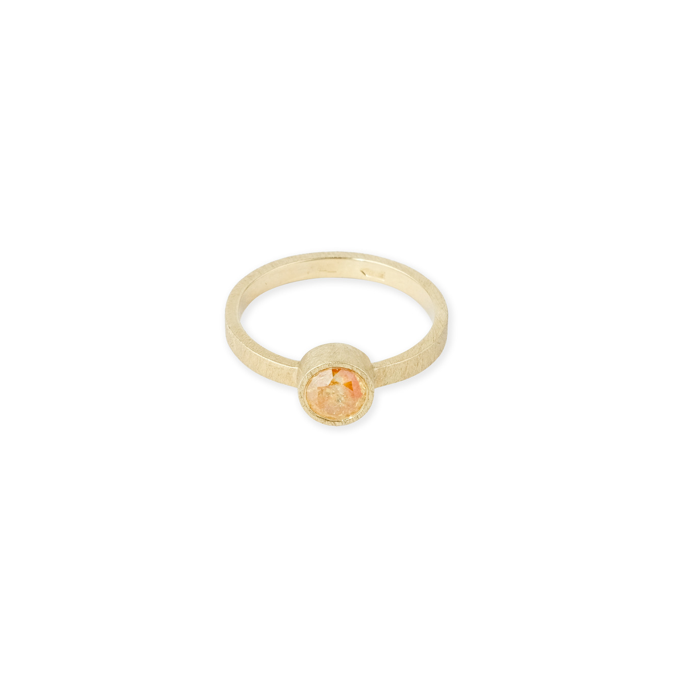 Kintsugi Jewelry Кольцо Fragile rose из золота с бриллиантом