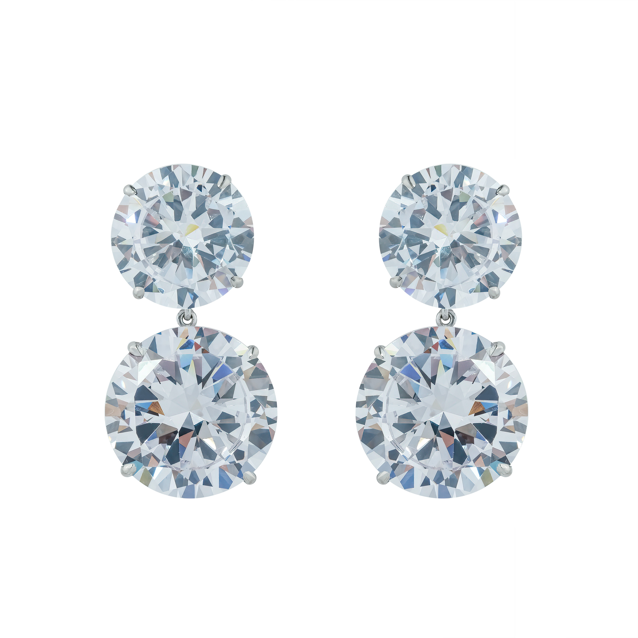 Stud earrings with pendants