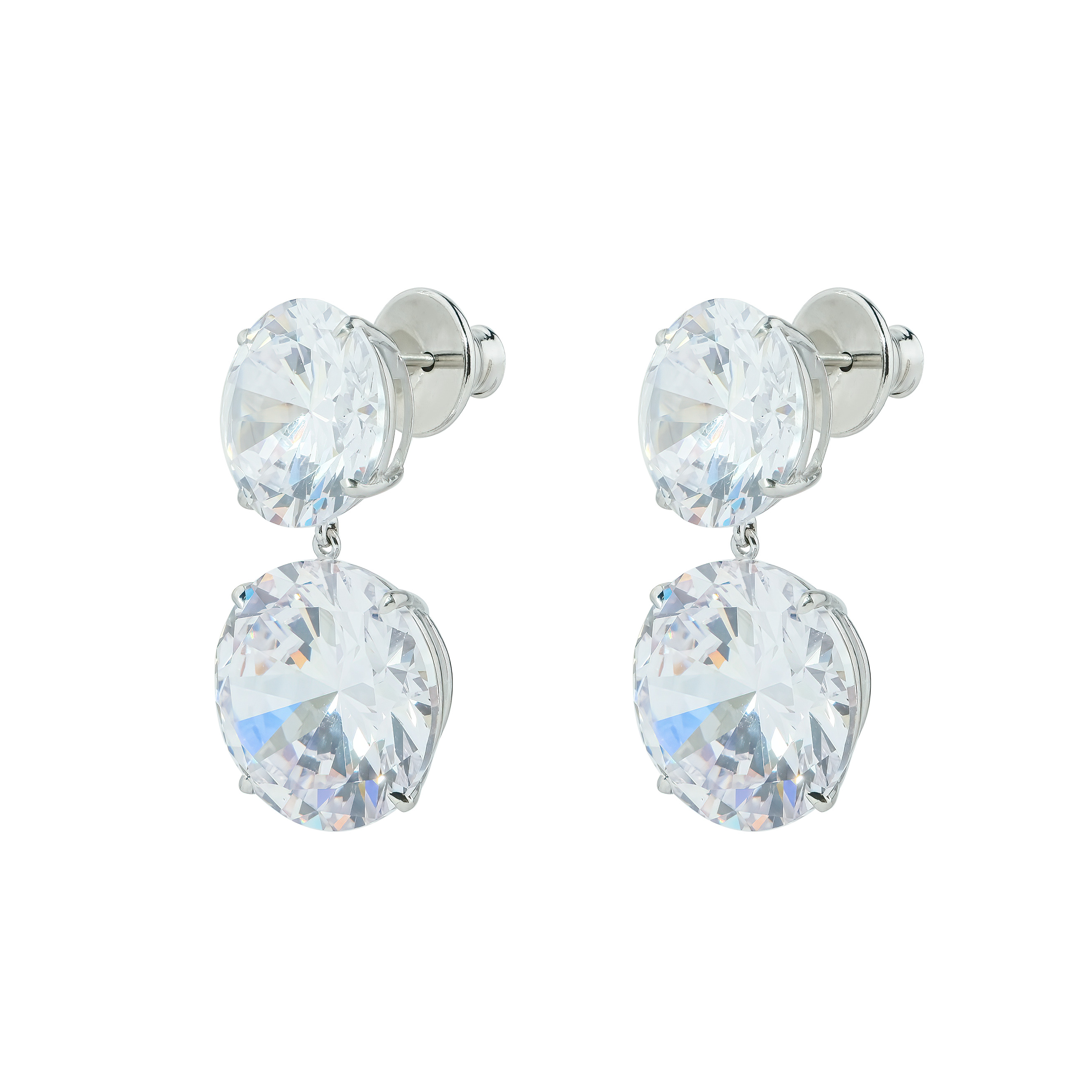 Stud earrings with pendants
