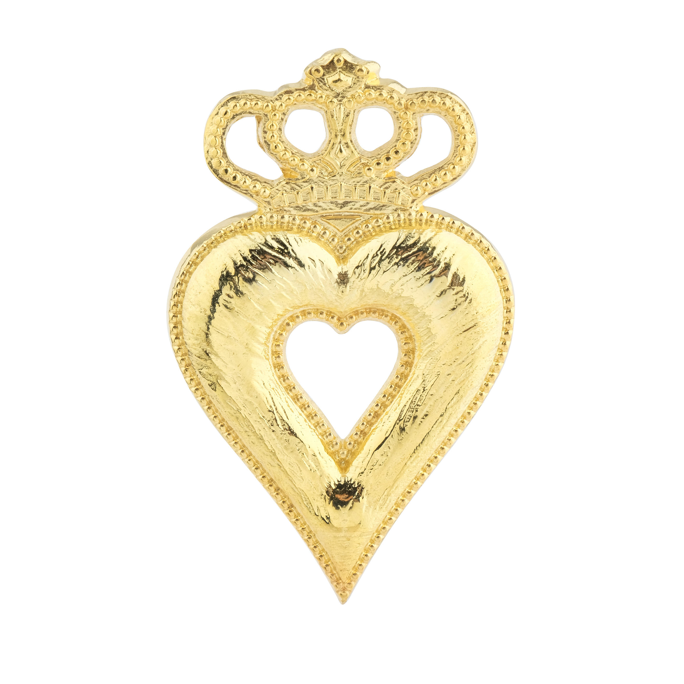 Gilded brooch-heart