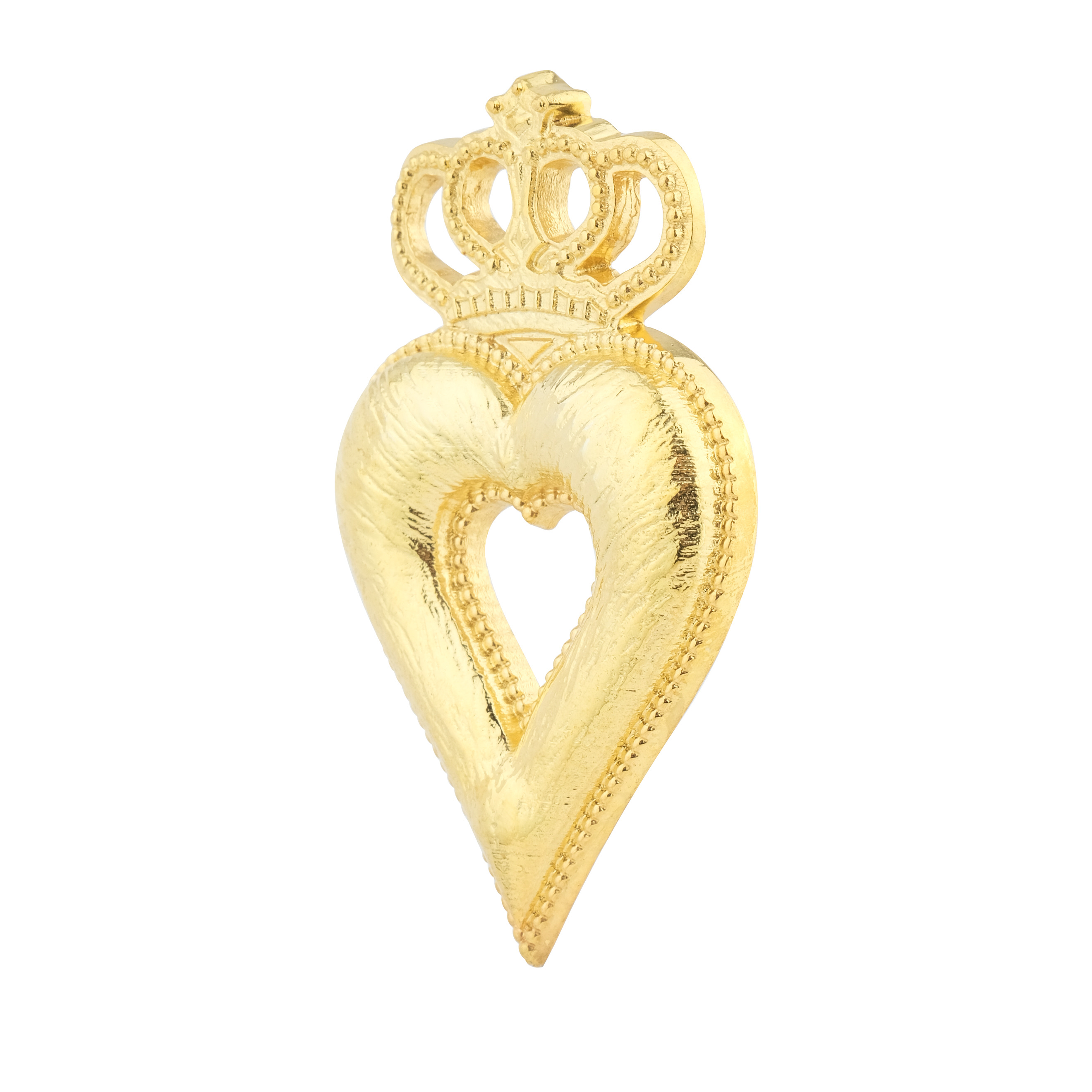 Gilded brooch-heart