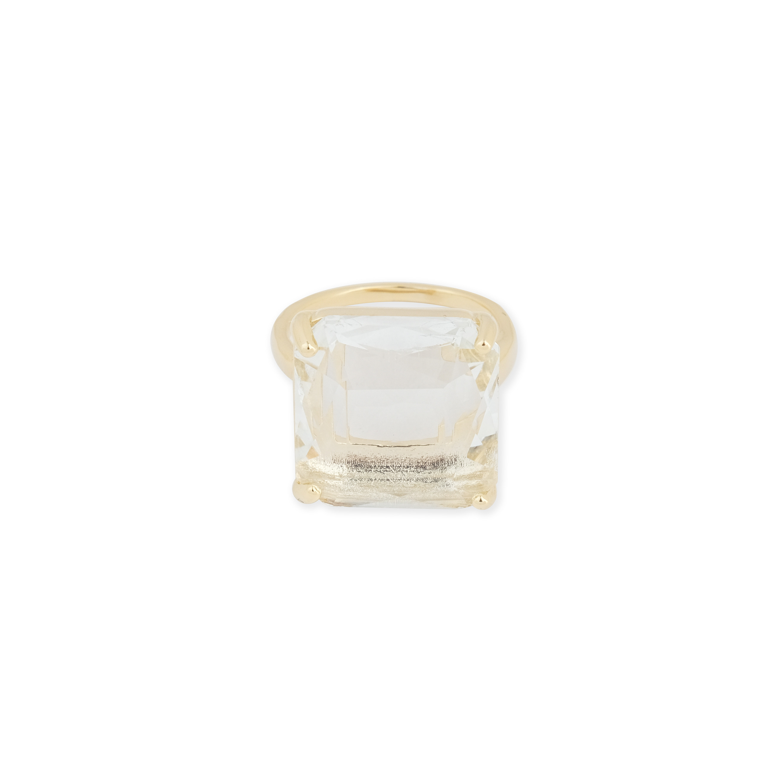 ring with square crystal