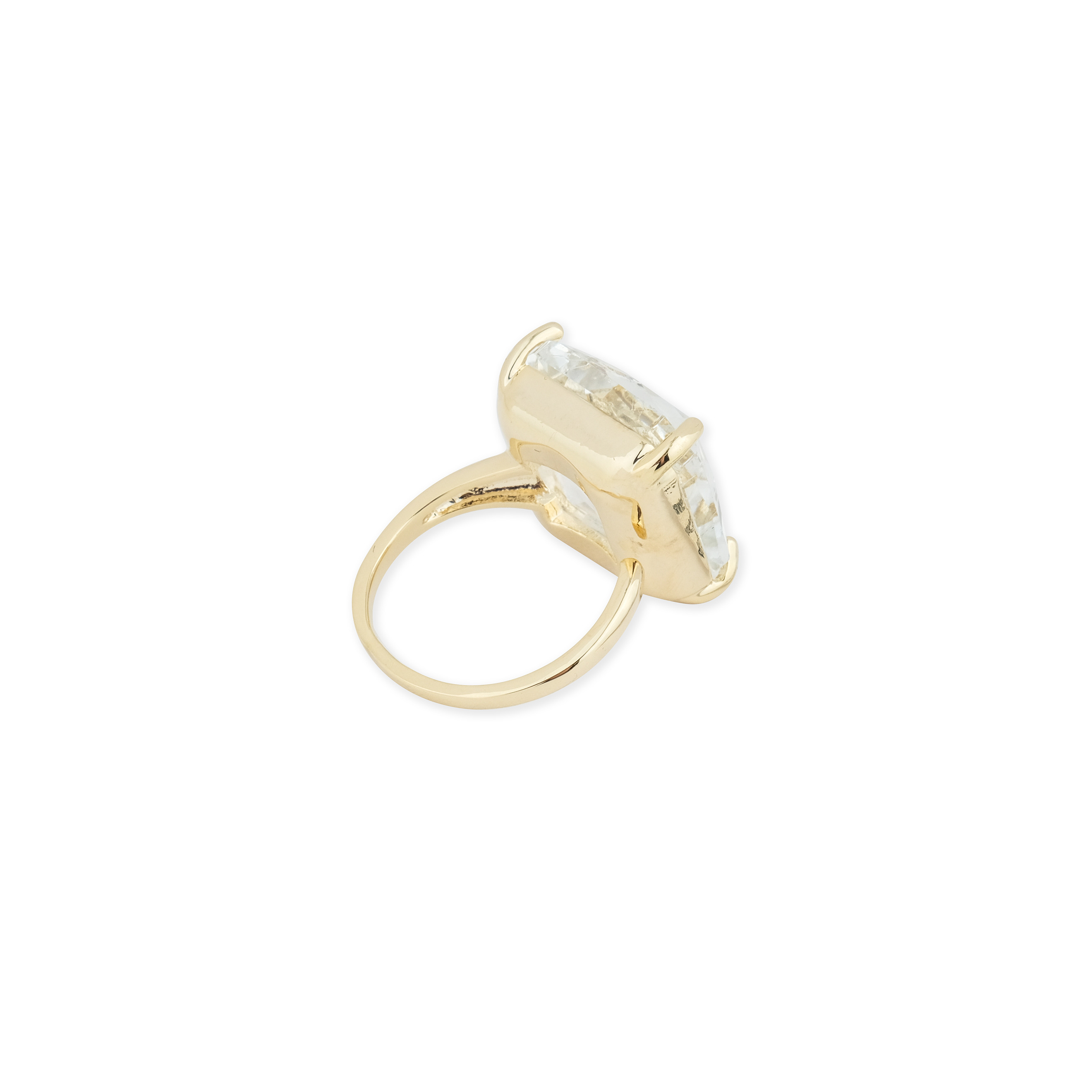 ring with square crystal