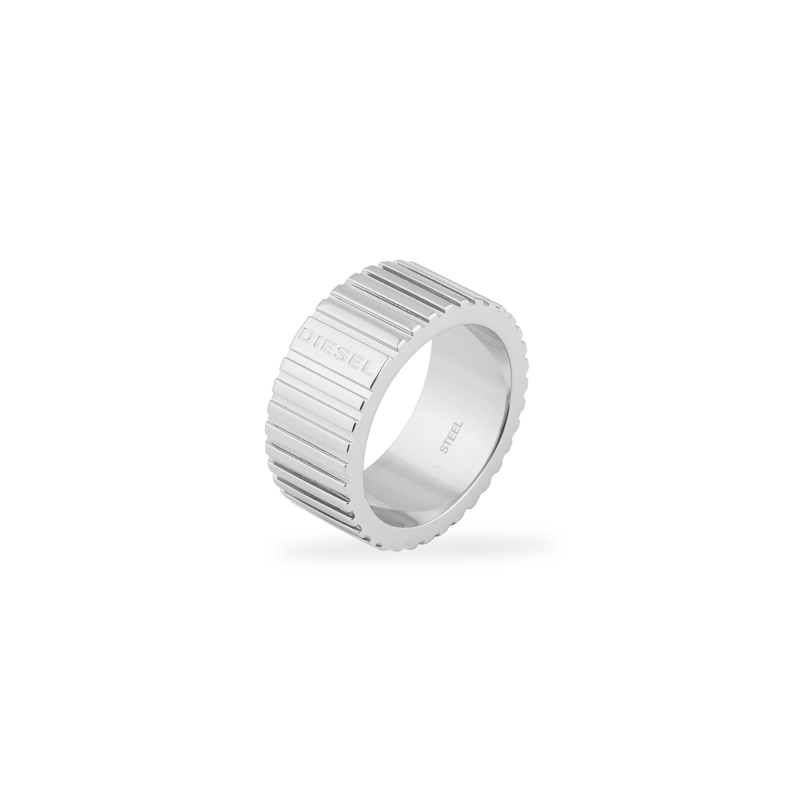 Серебристое кольцо Diesel