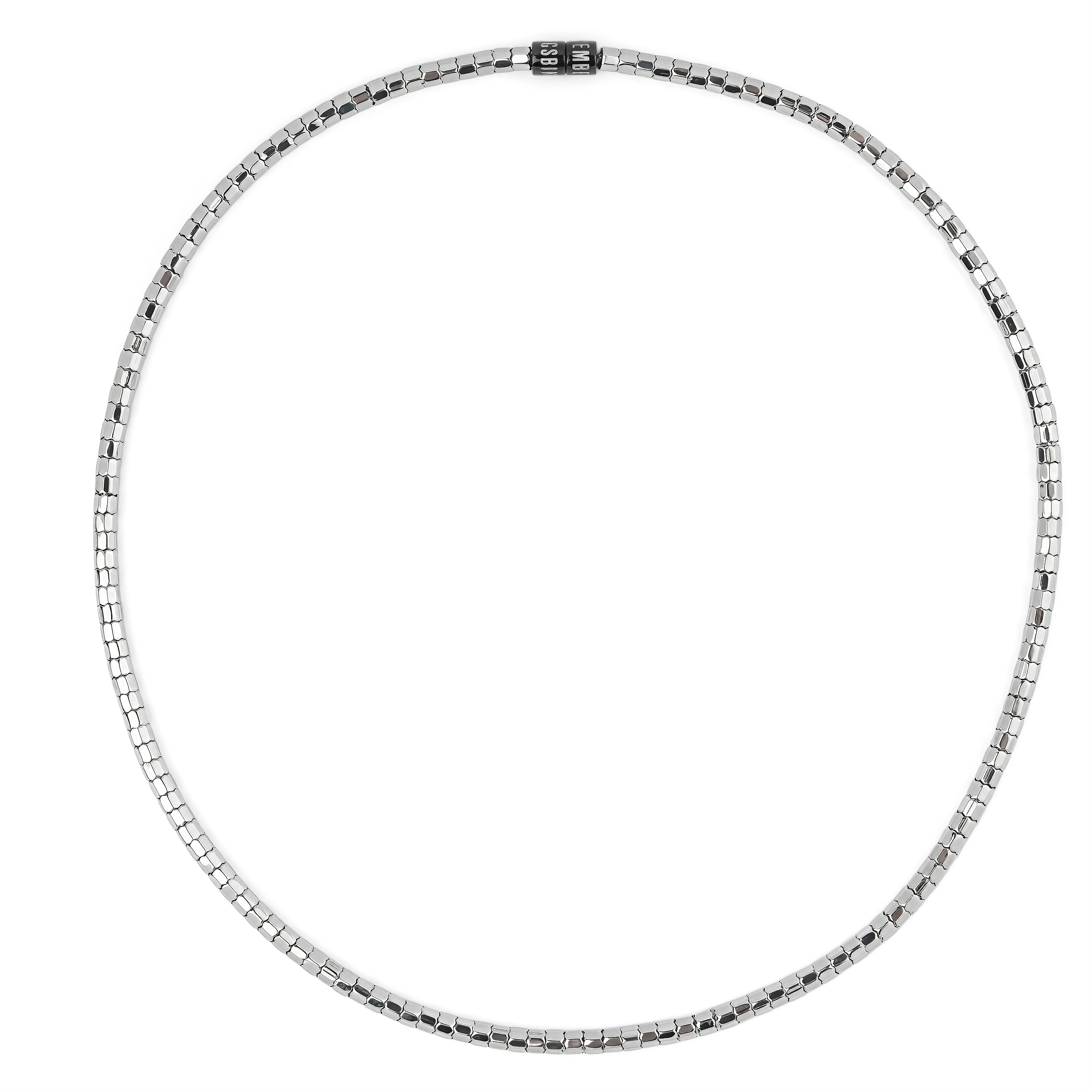 Колье из нержавеющей стали 316L с винтовым замком. Длина: 50 см.