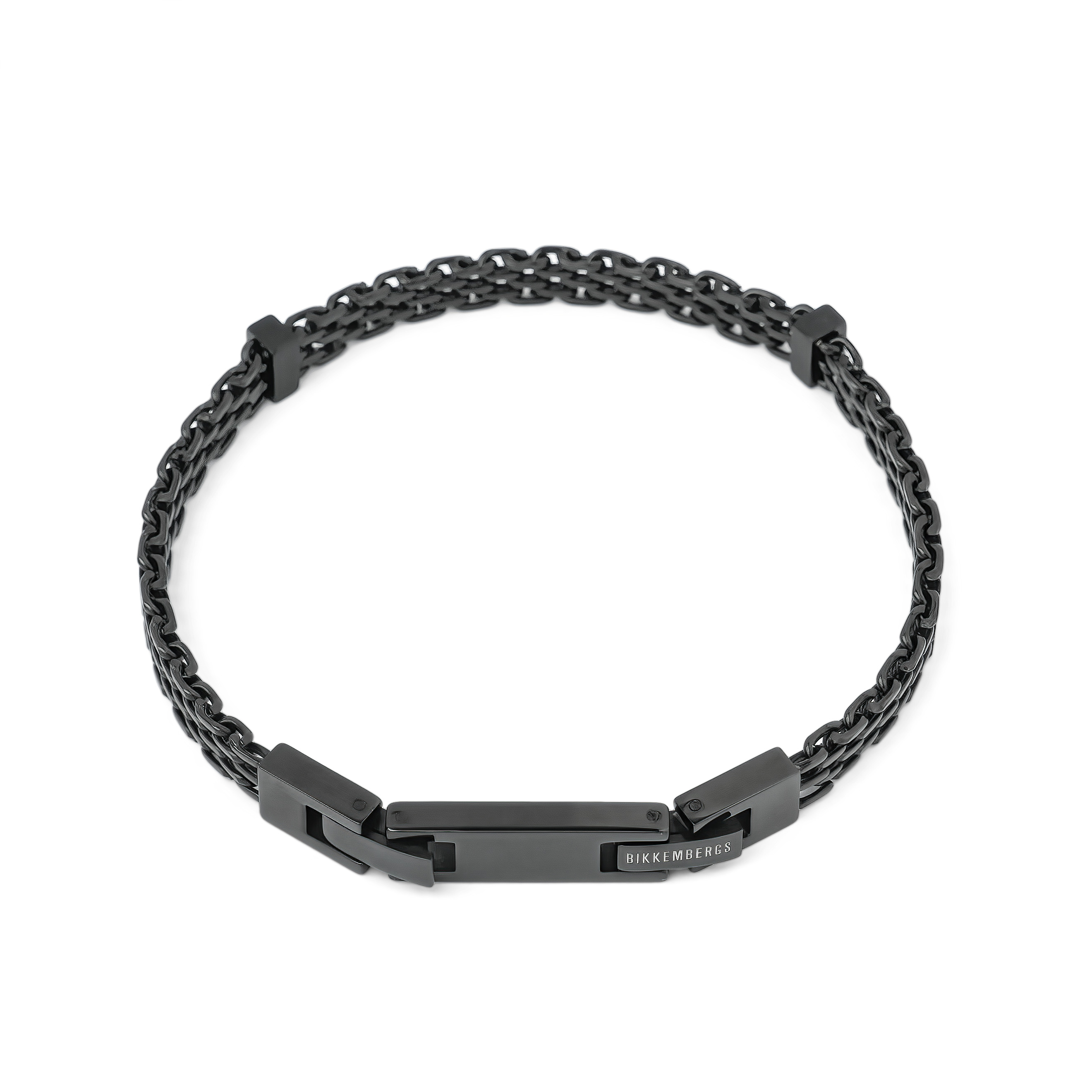 Stainless steel bracelet with one diamond