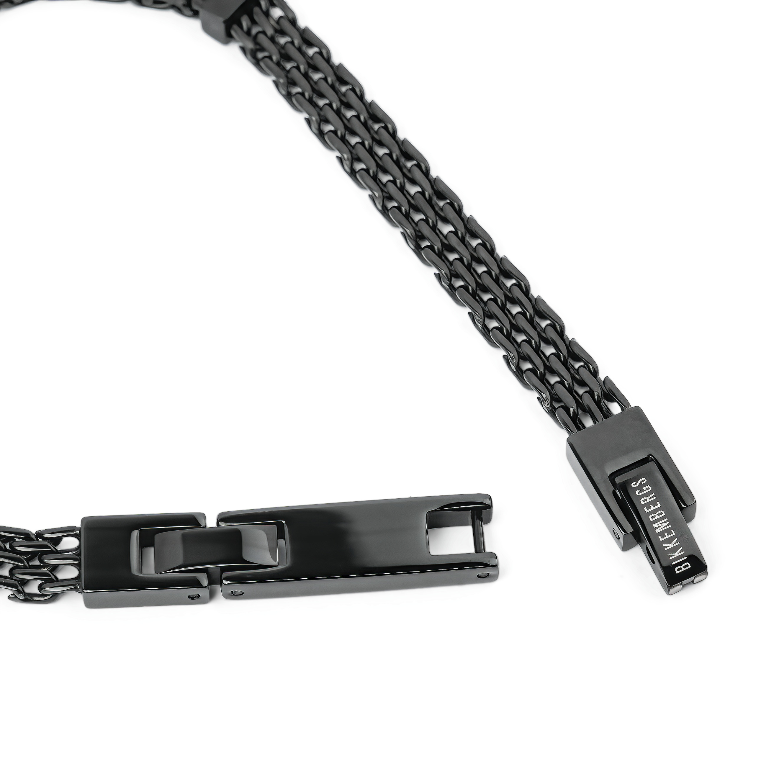 Stainless steel bracelet with one diamond