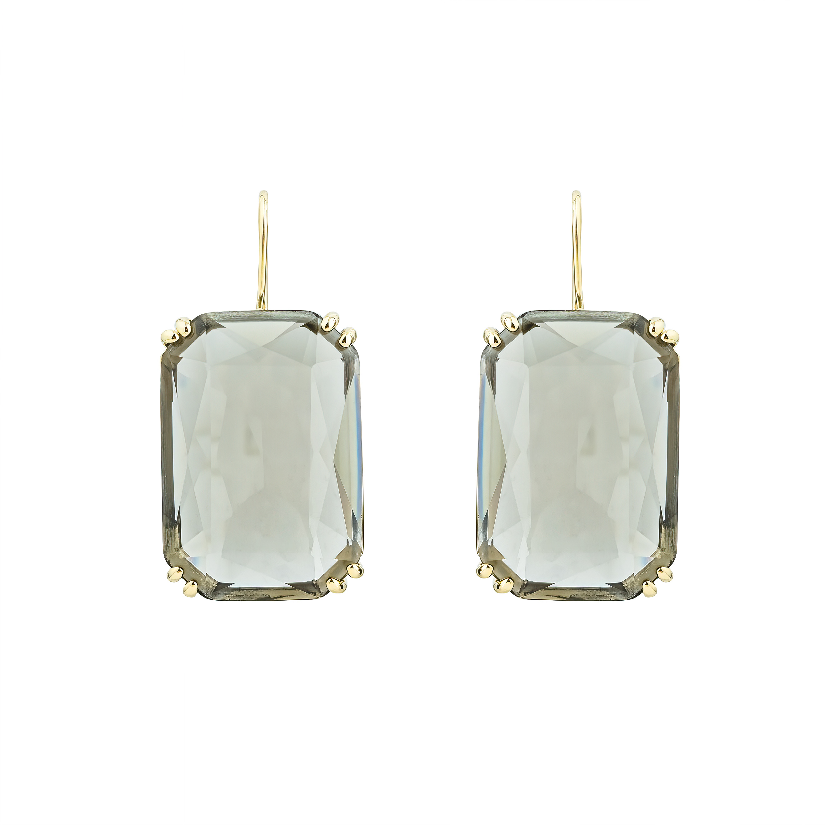 earrings with large black crystals
