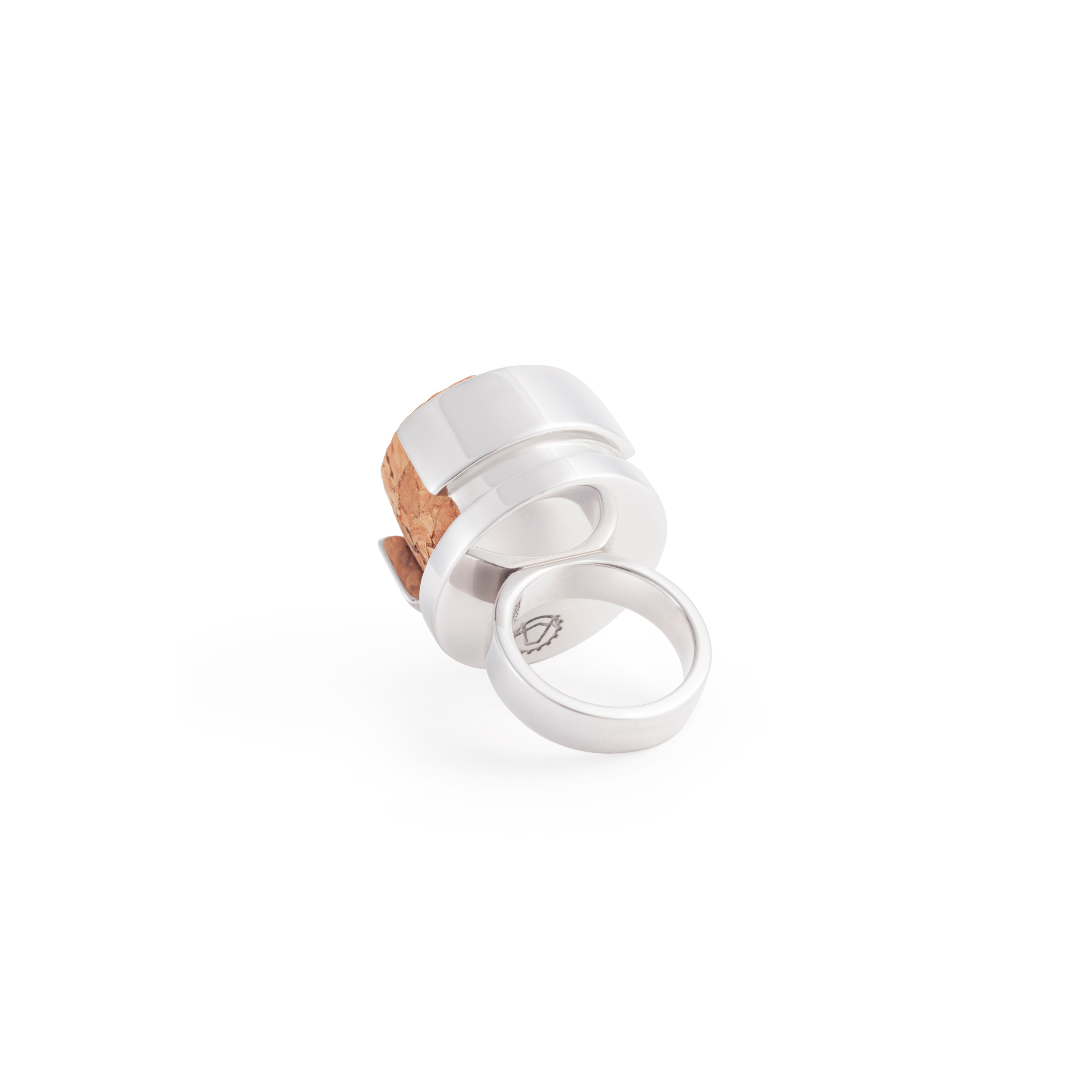CORK silver "Bottle" ring