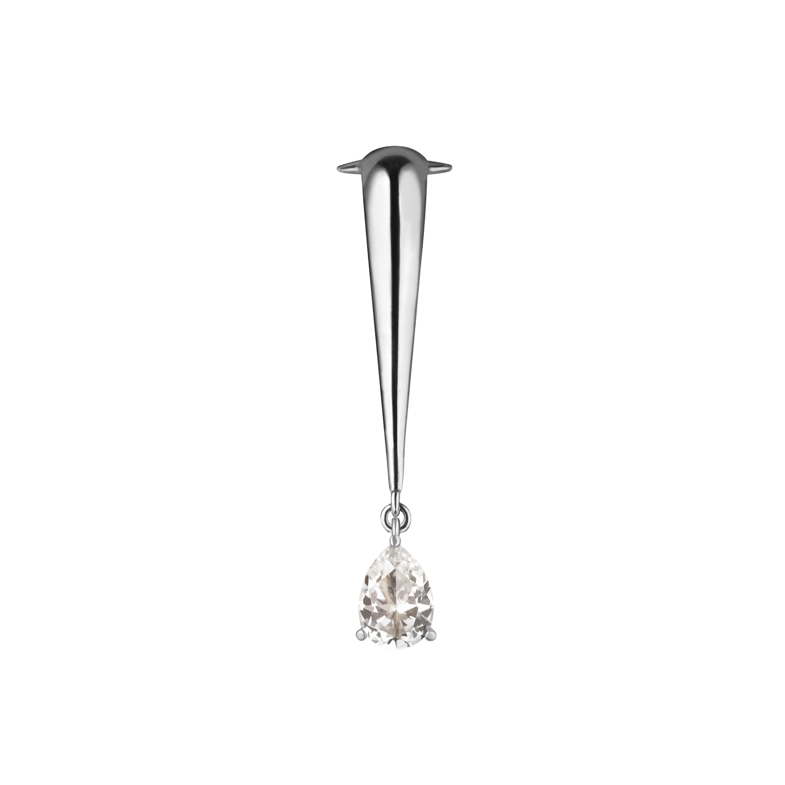 Моносерьги Vertigo Jewellery Lab Клаймбер VENENUM из серебра с топазом