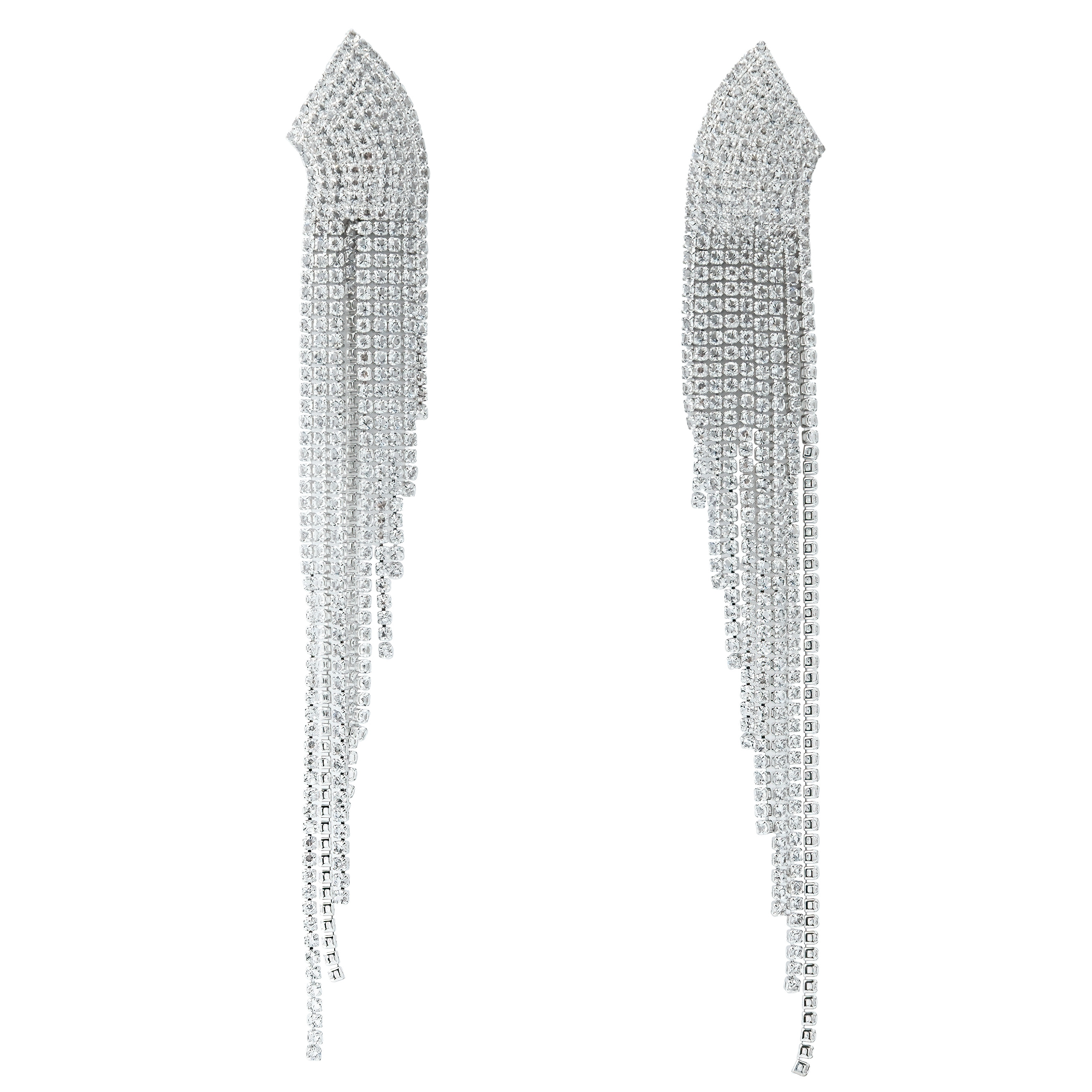 earrings completelcovered with crystals