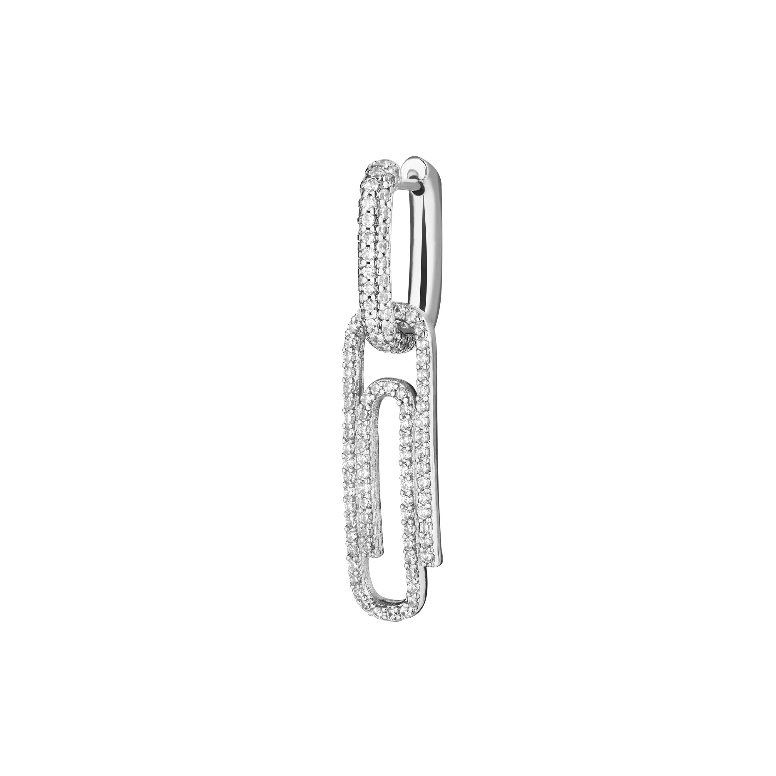 Моносерьги Maniovich AM Silver Shiny Clip single earring