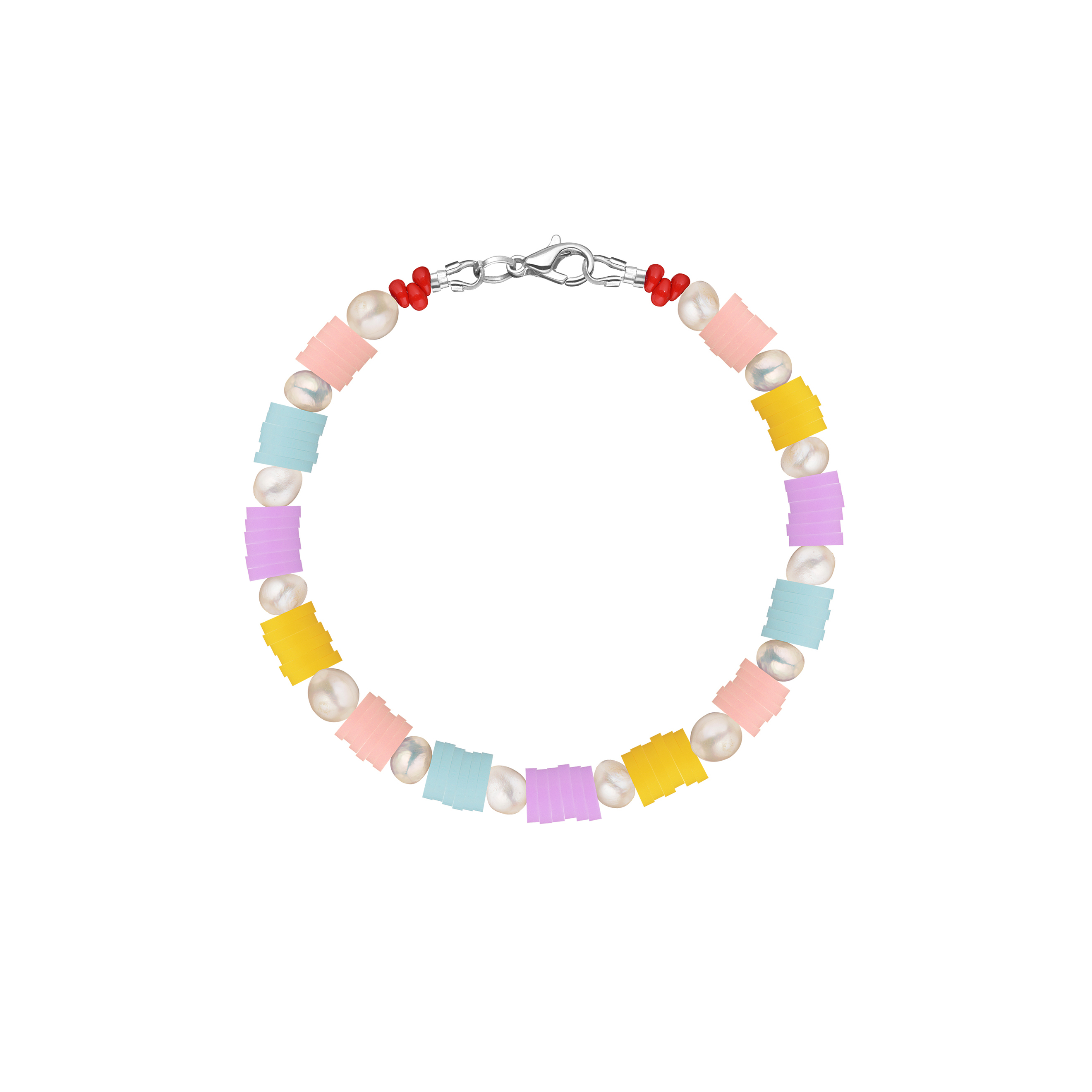 Rainbow Bracelet with Pearls