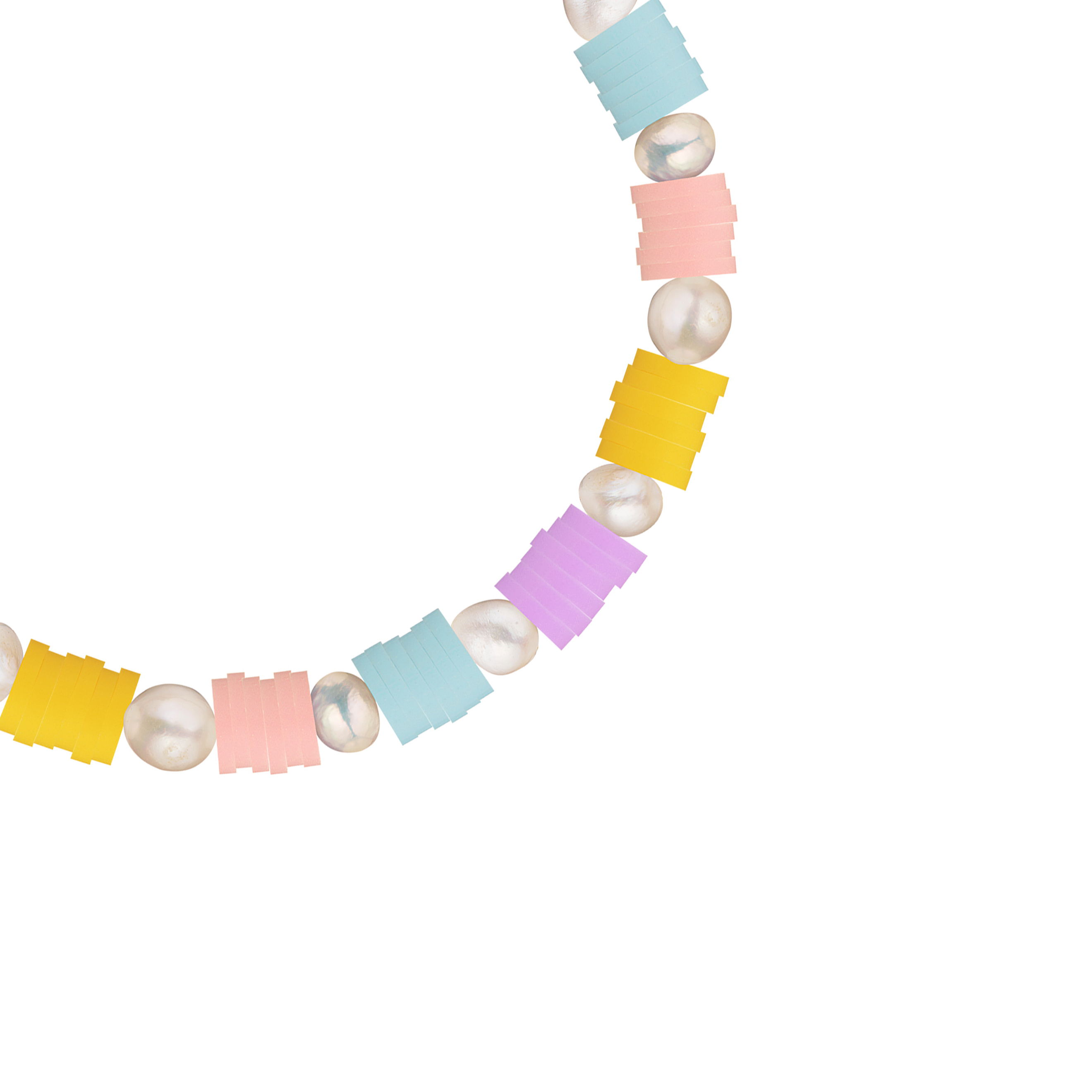 Rainbow Bracelet with Pearls