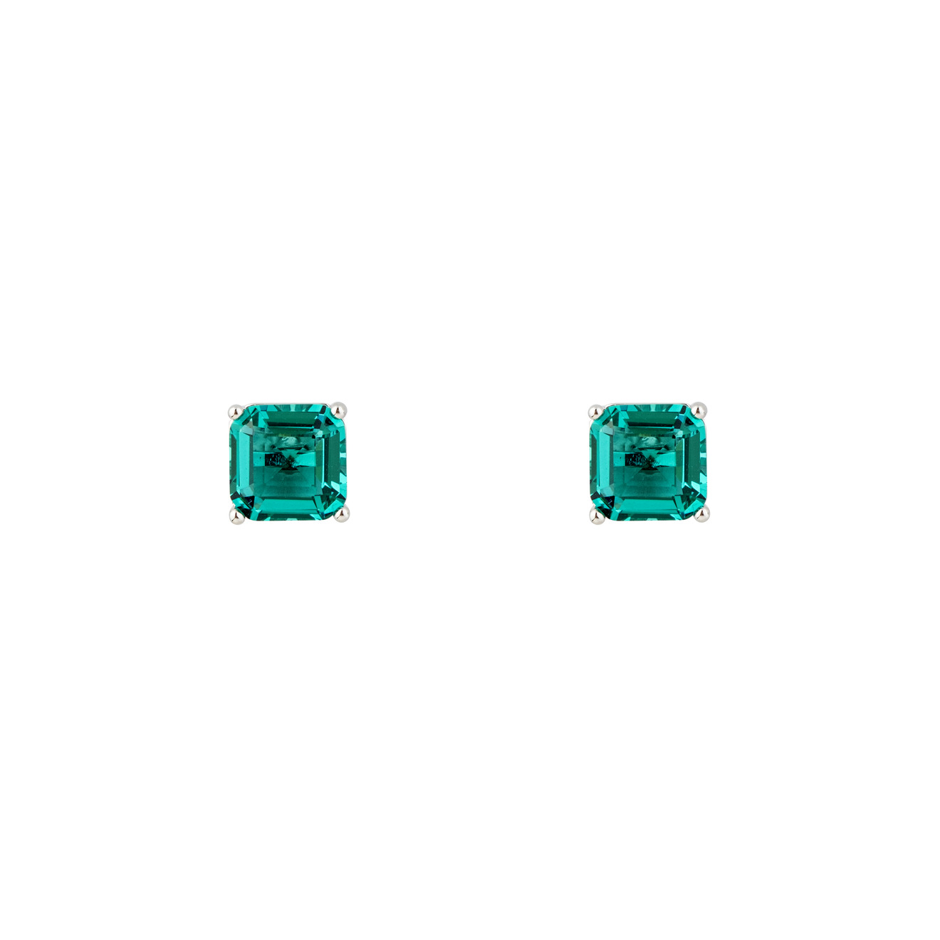 Herald Percy Серебристые серьги с зелеными кристаллами herald percy серебристые серьги звезды с кристаллами