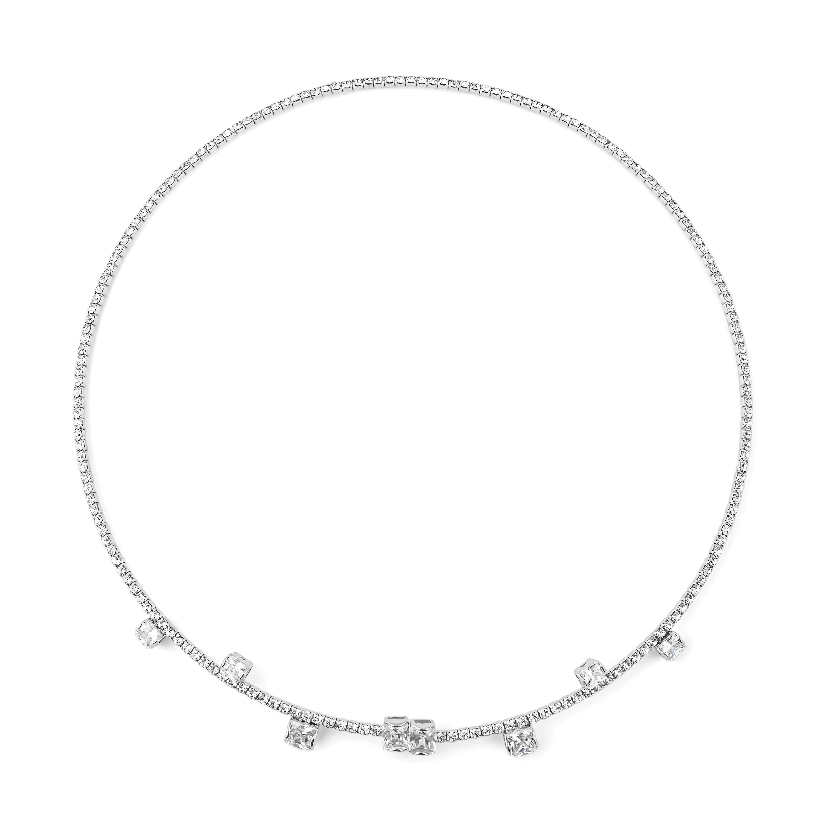 choker necklace with crystals