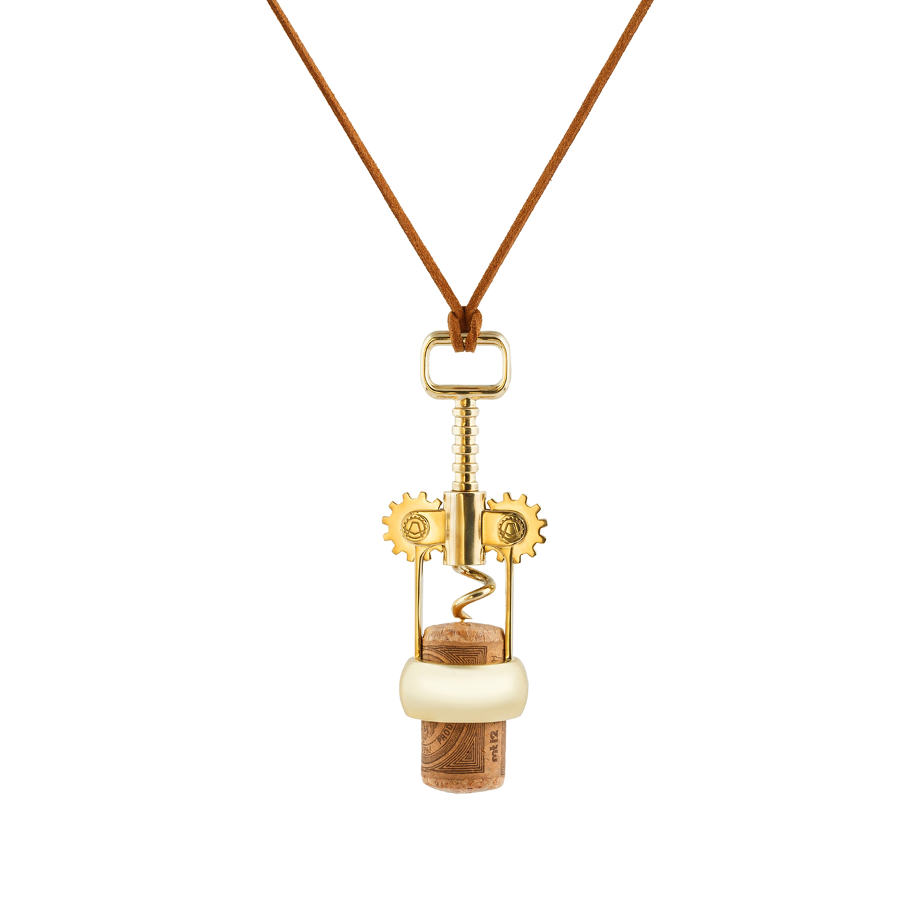 AMARIN Jewelry Позолоченная подвеска CORK Штопор штопор цыганский для хрупких пробок cork puller 119 945 00 pulltex