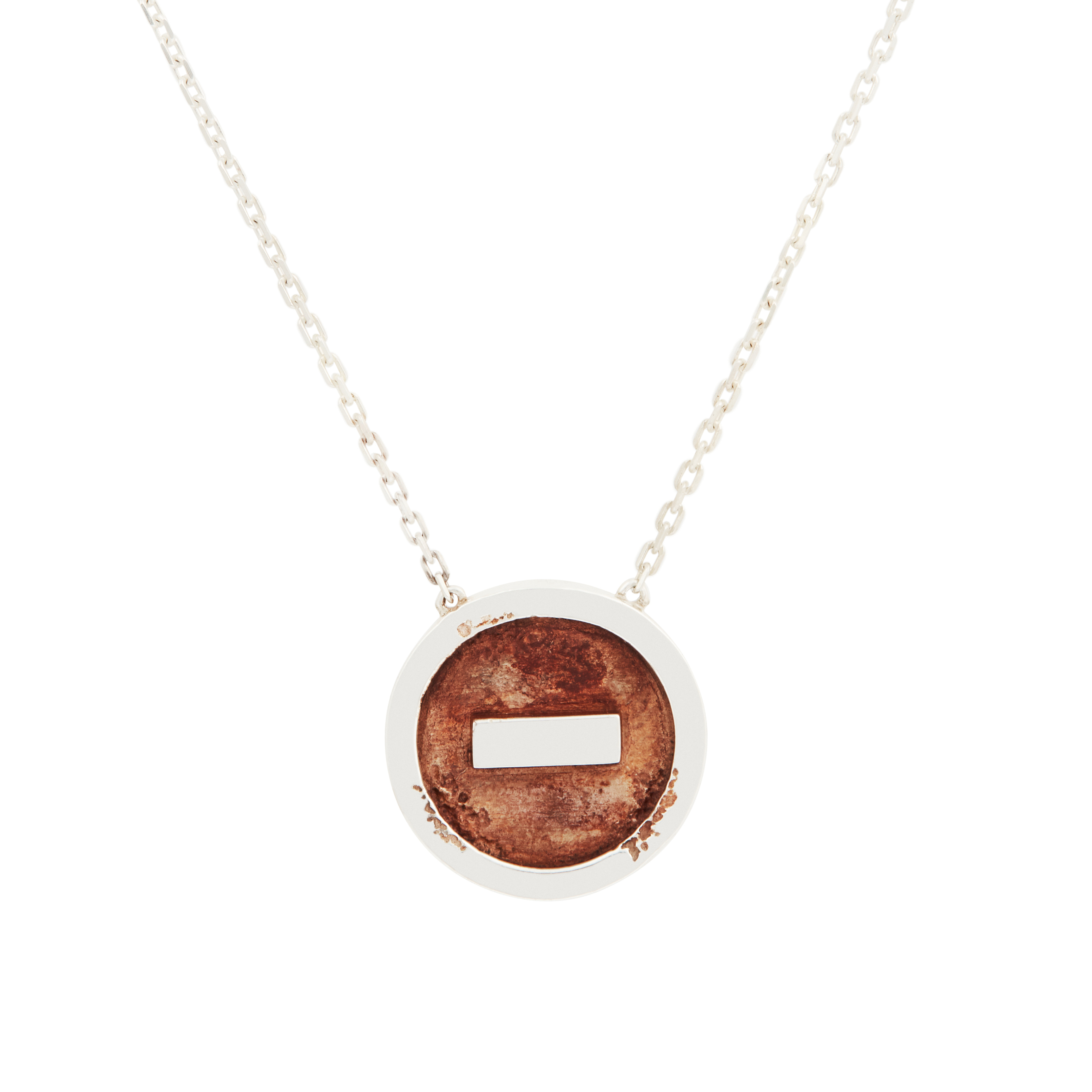 Silver pendant Stop silver