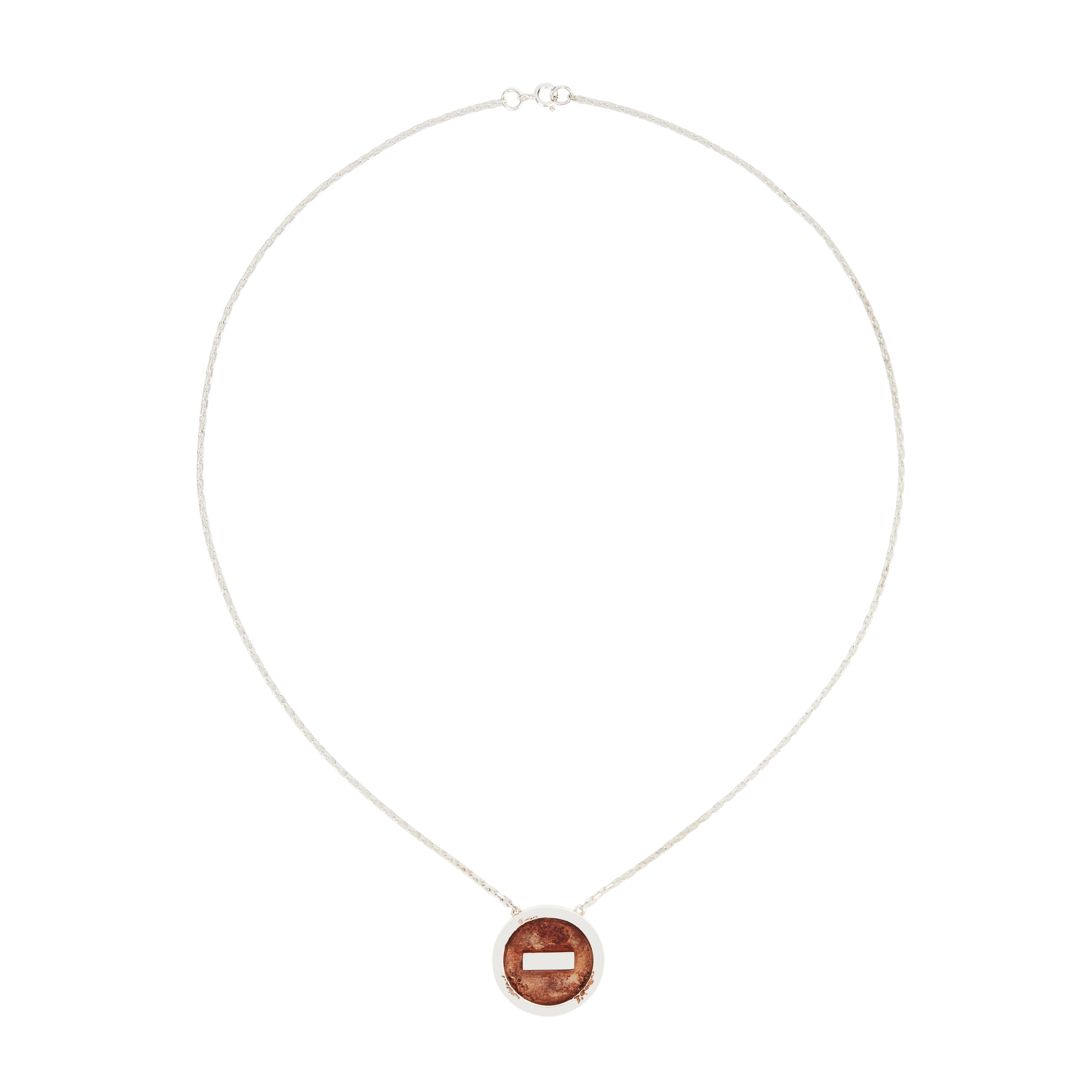 Silver pendant Stop silver