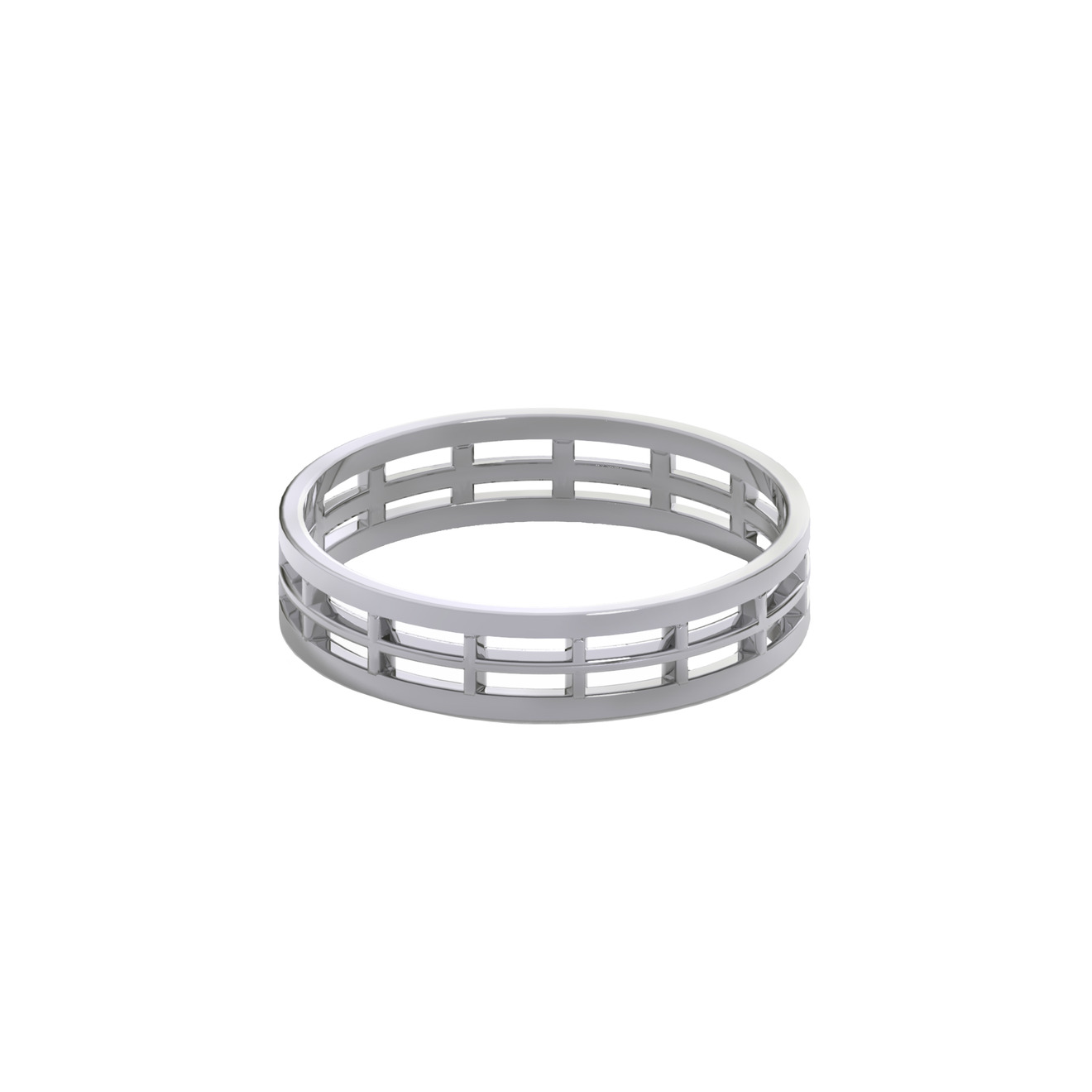 Prosto Jewelry Кольцо из серебра ленточное остекление