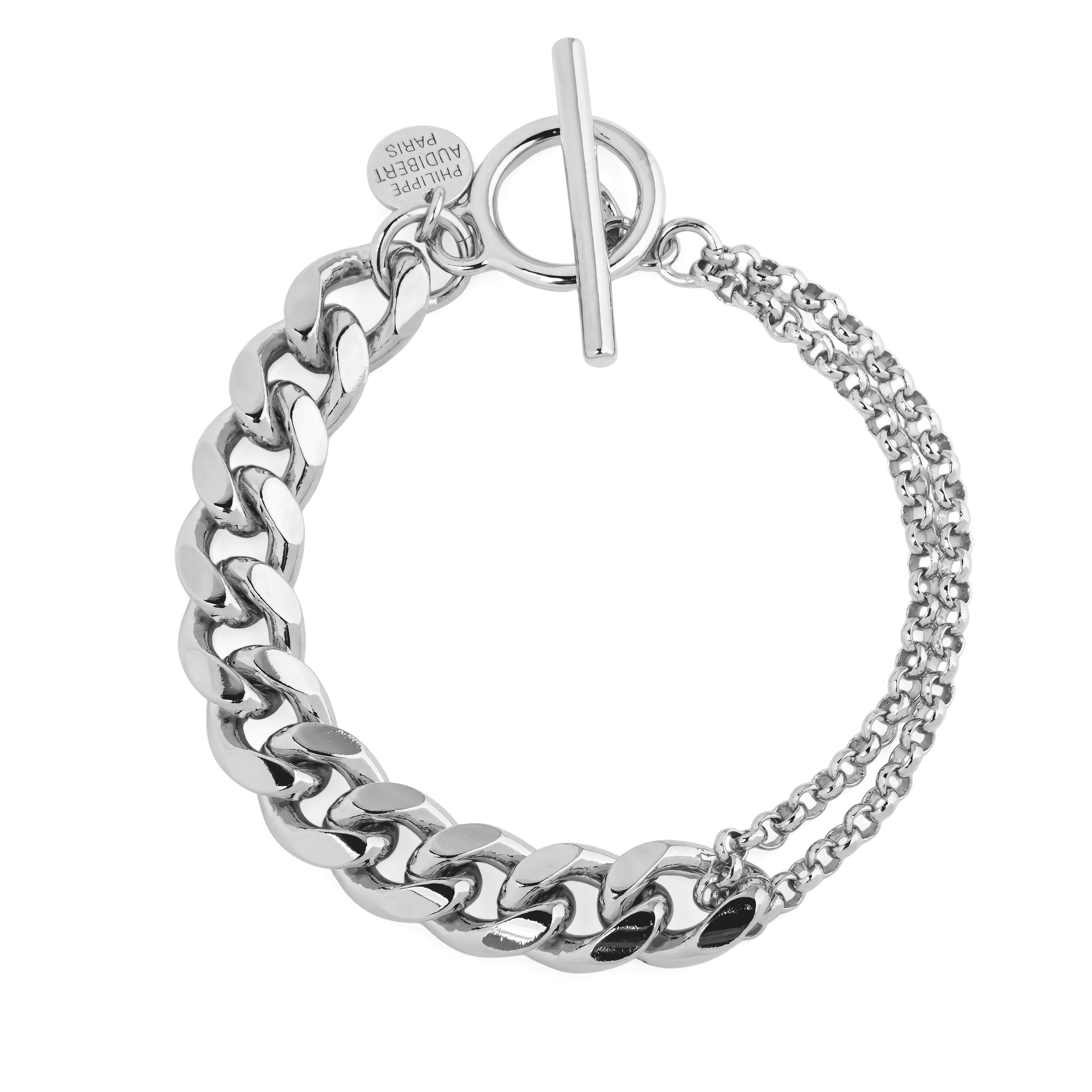 Серебристый браслет Vera из латуни