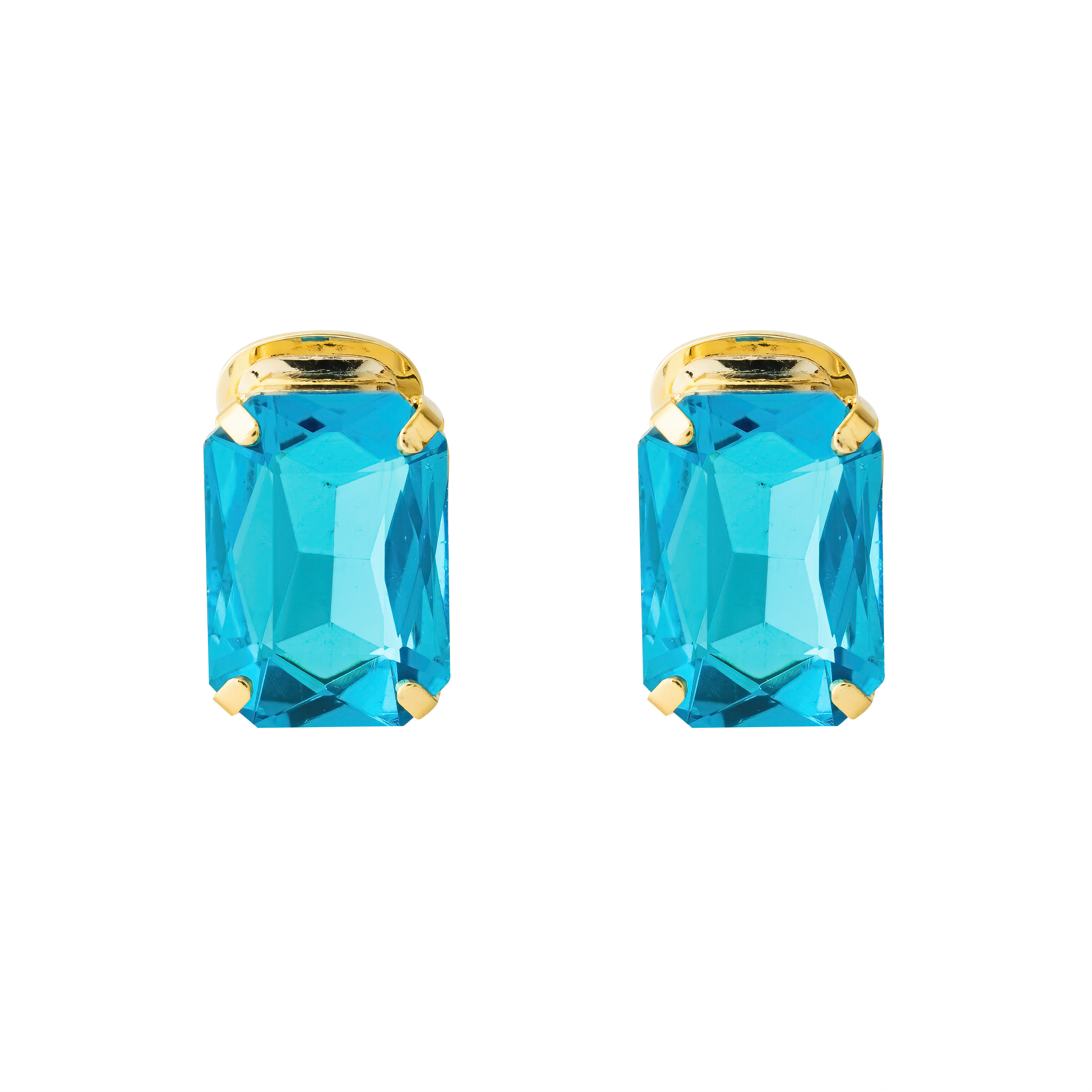clips with blue crystals
