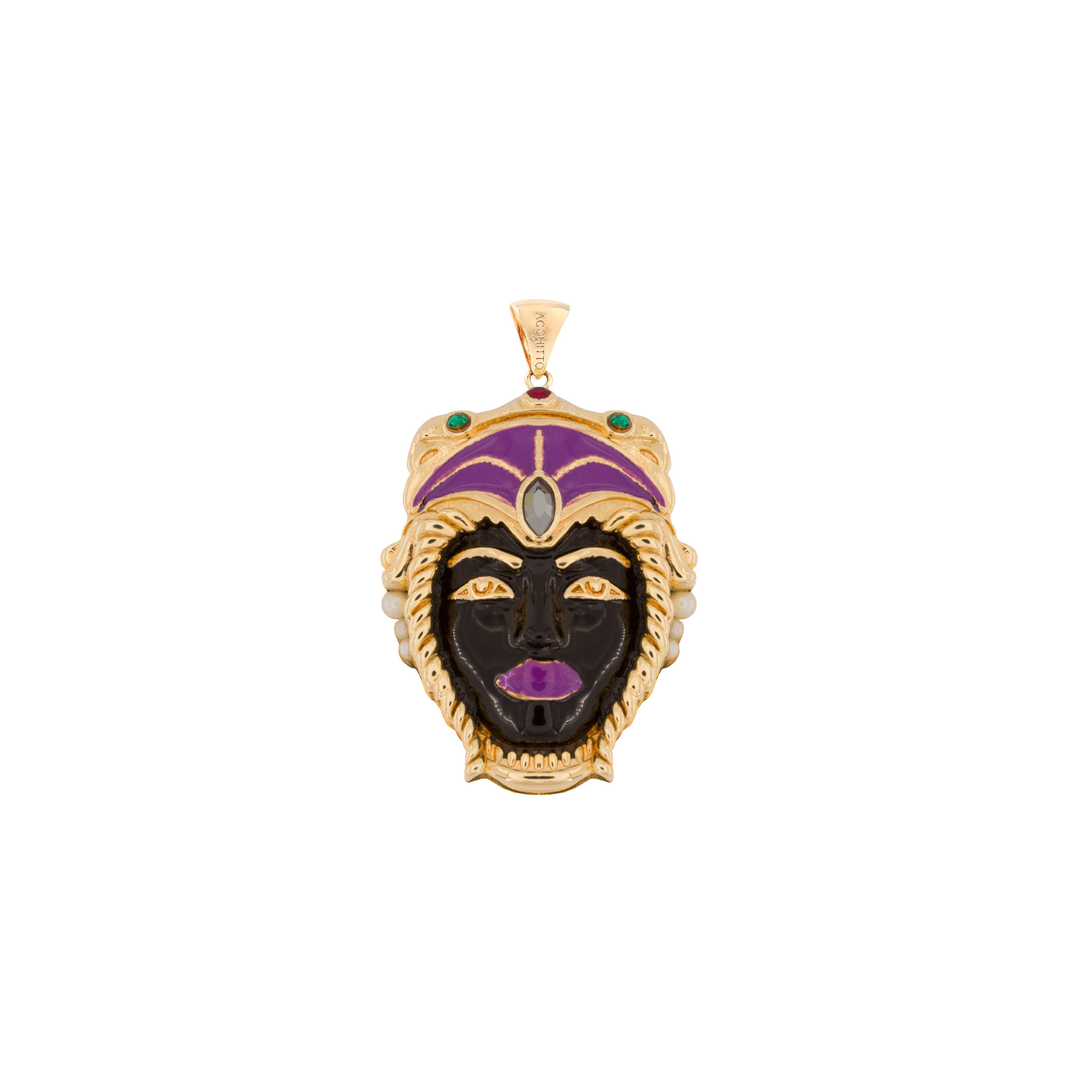 Кулон с черной эмалью BRAVE MOOR POLISHED CHARM