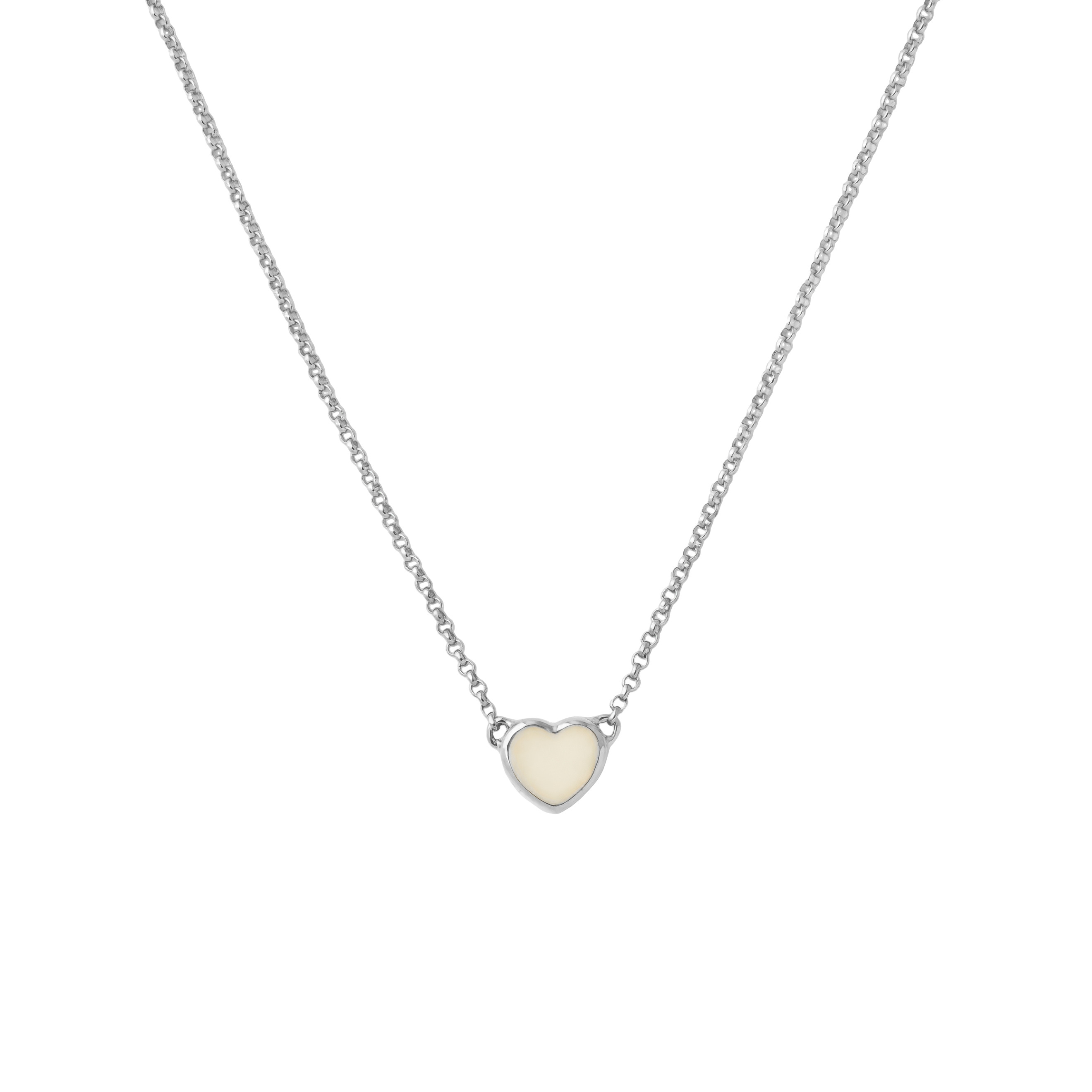 Подвеска Stone Heart, Кахолонг белый