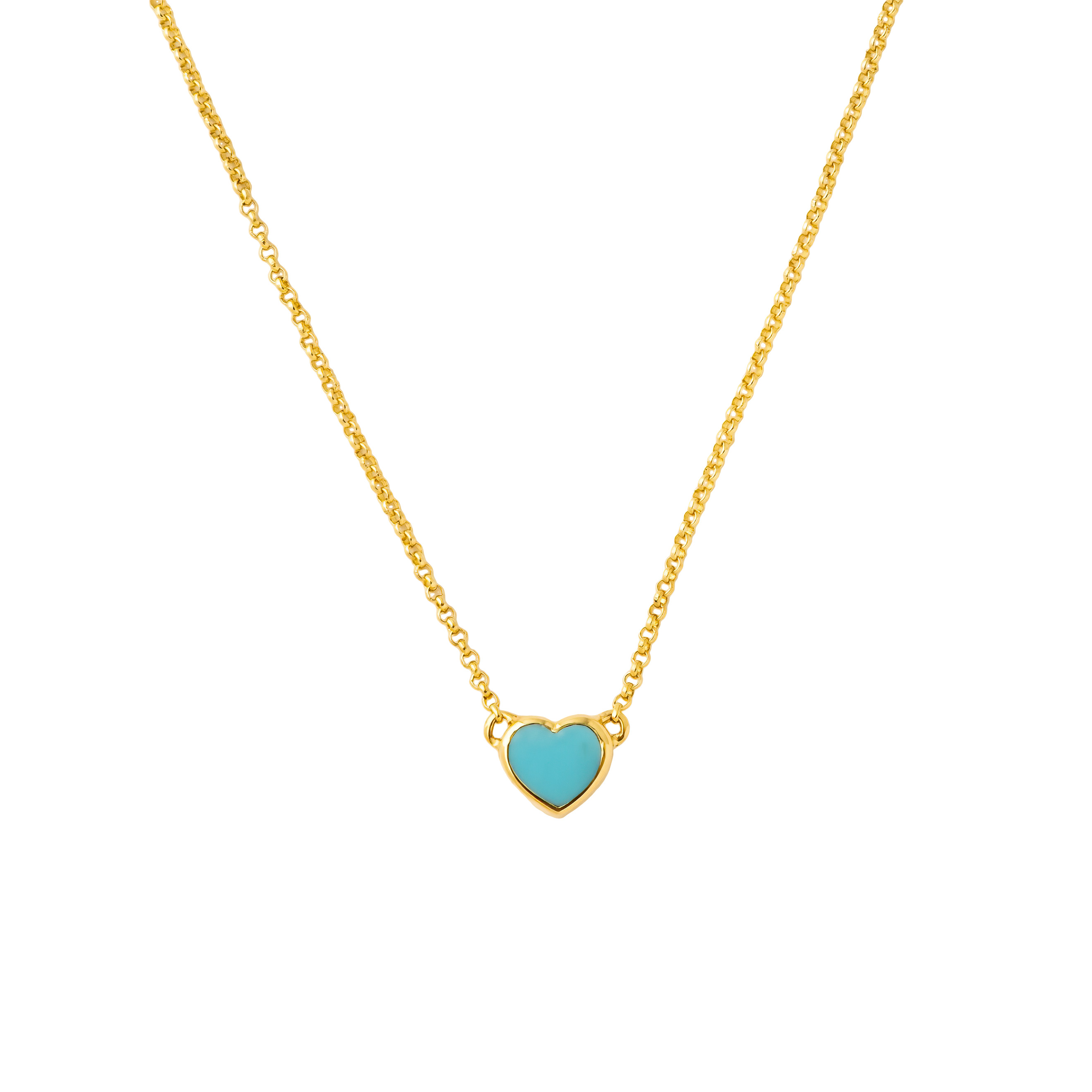 Подвеска Stone Heart, Бирюза