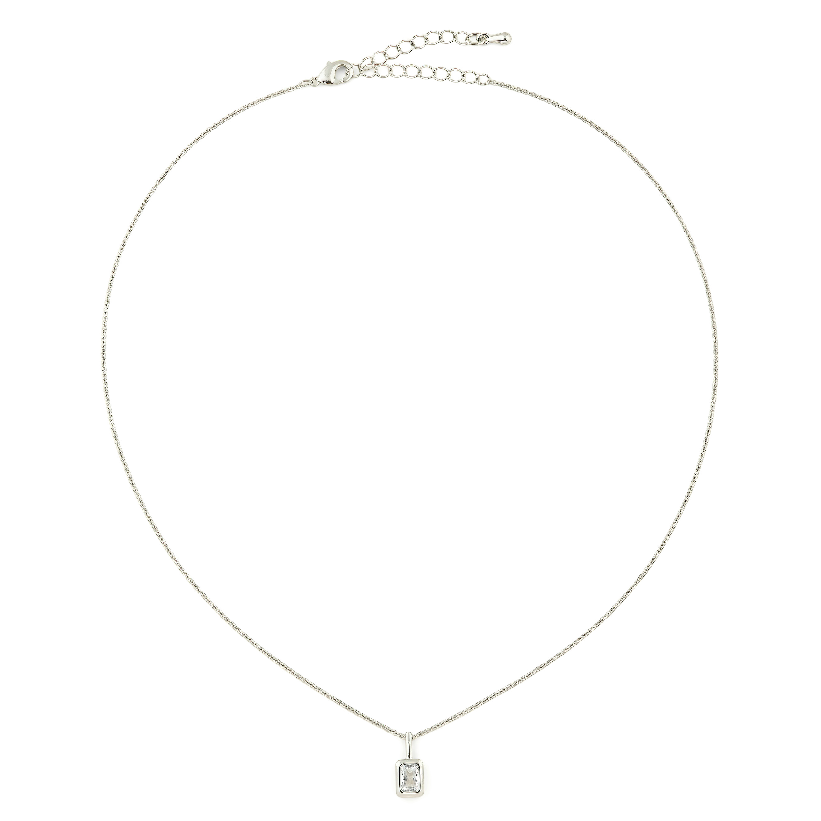 chain with white crystal