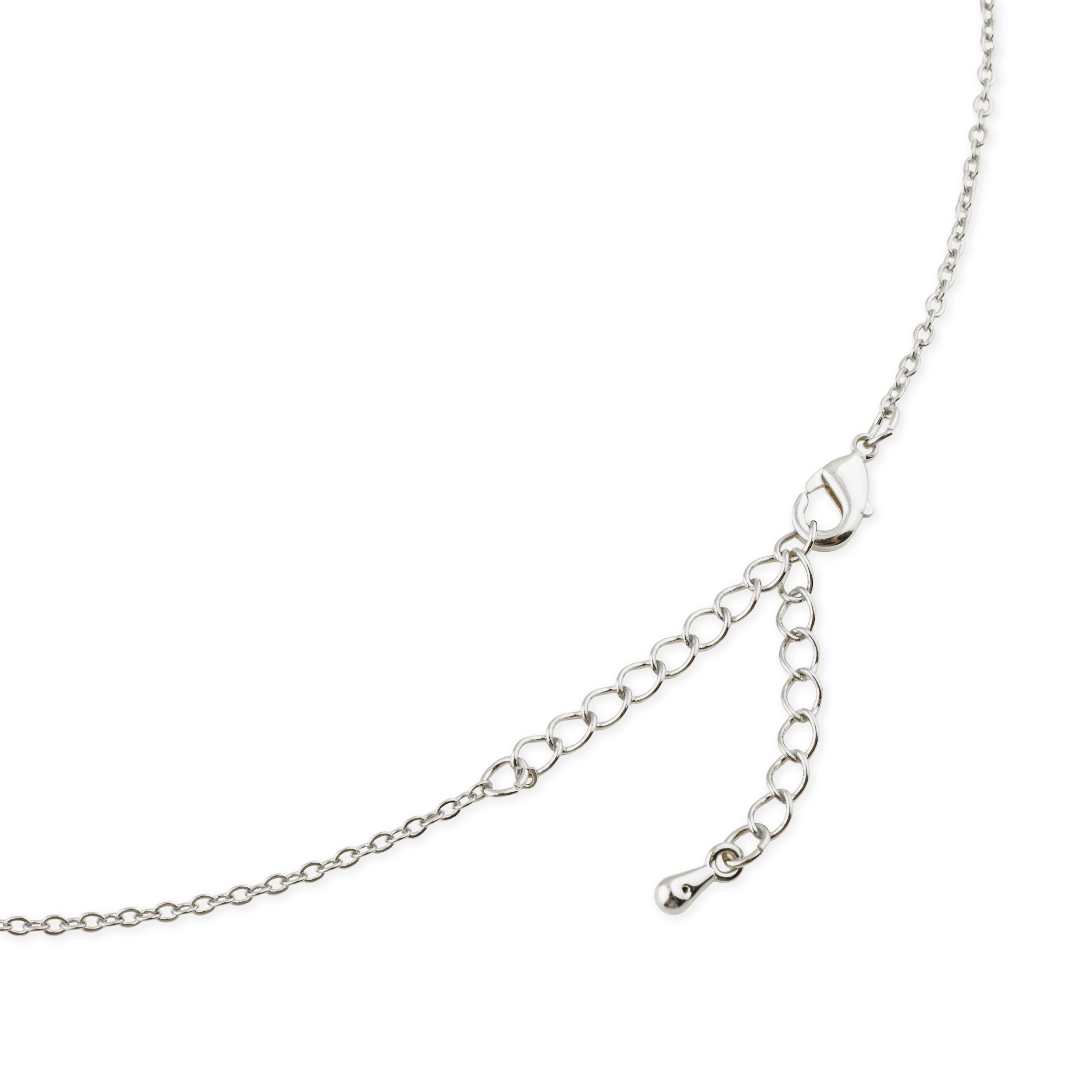 chain with pink crystal