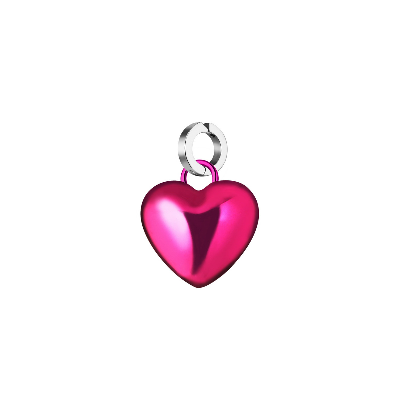WANNA?BE! Кулон объемное розовое сердце wanna be фиолетовый кулон капсула из серебра