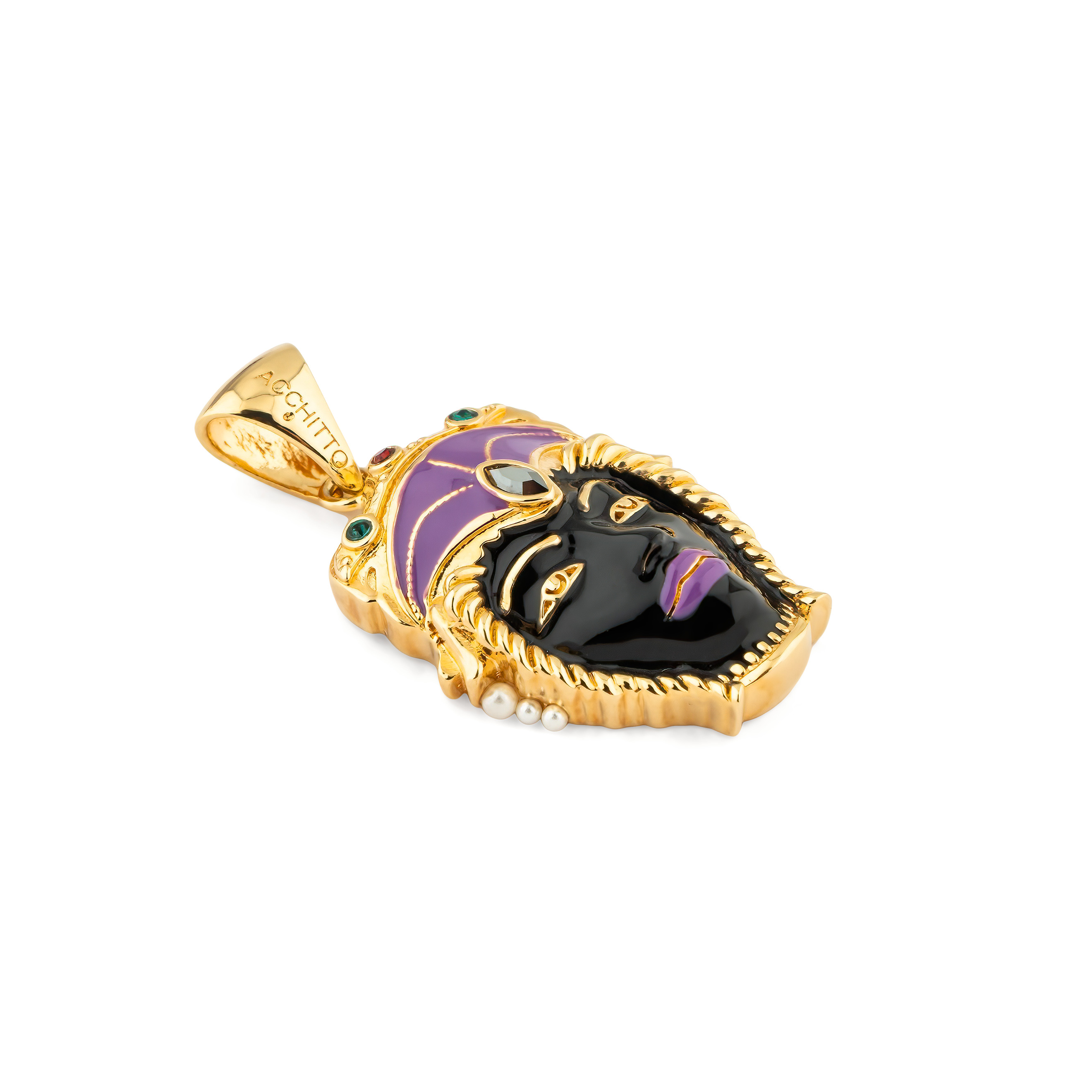 Кулон с черной эмалью BRAVE MOOR POLISHED CHARM
