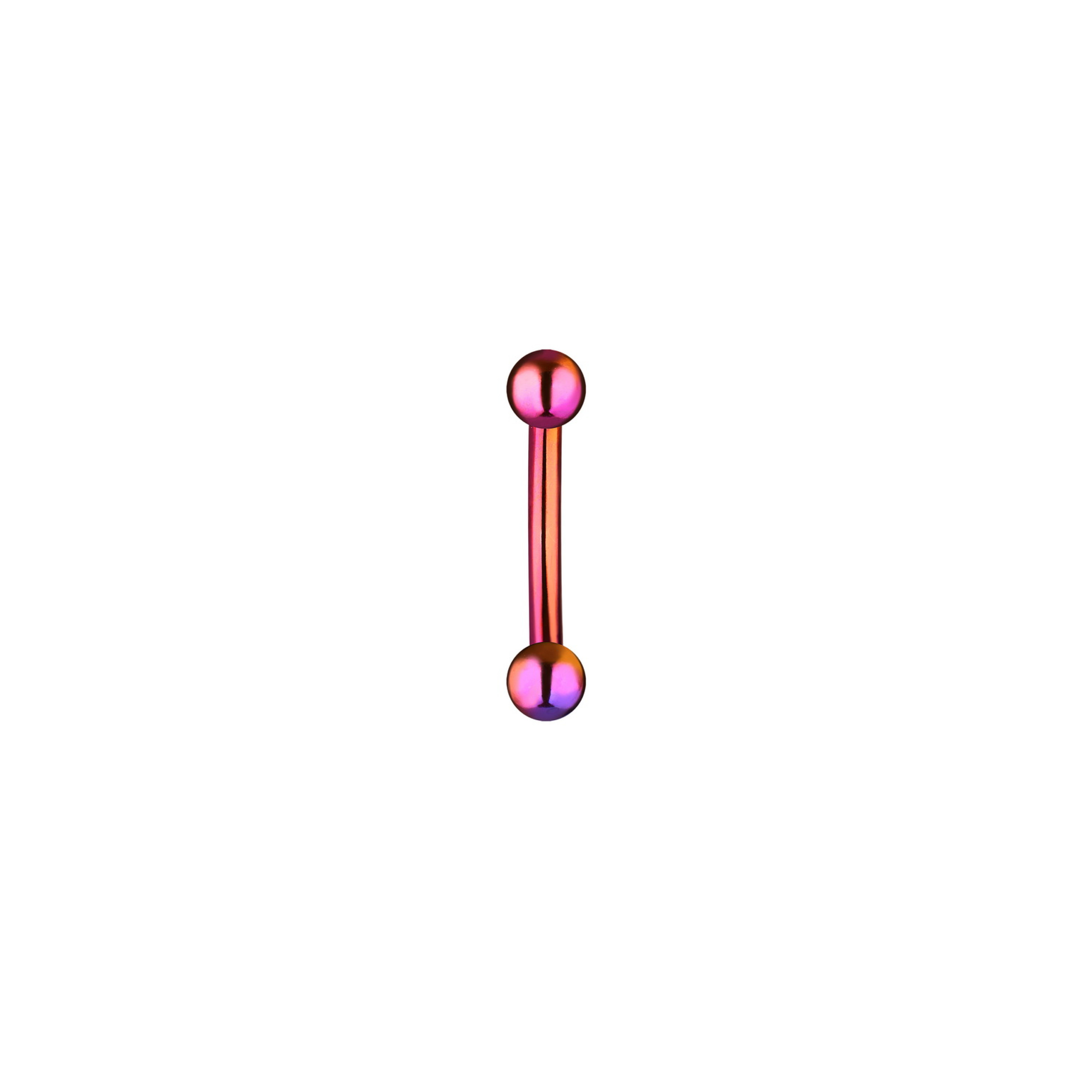 The rod in the navel with balls 4mm long 10mm made of steel gasoline