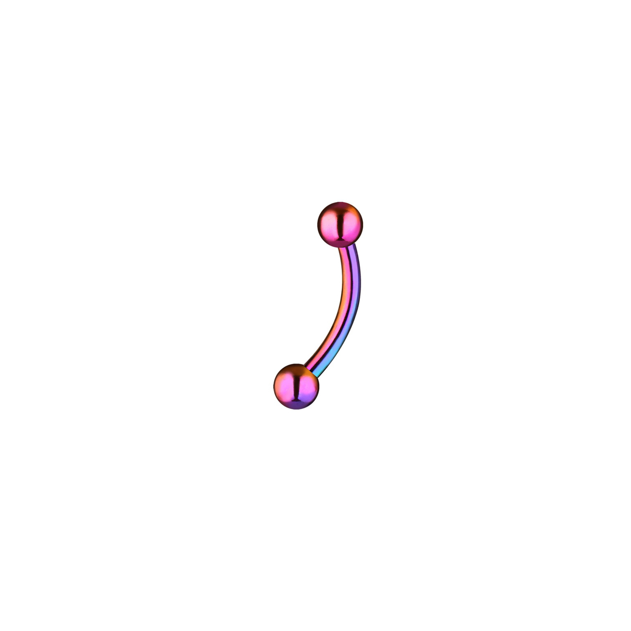 The rod in the navel with balls 4mm long 10mm made of steel gasoline