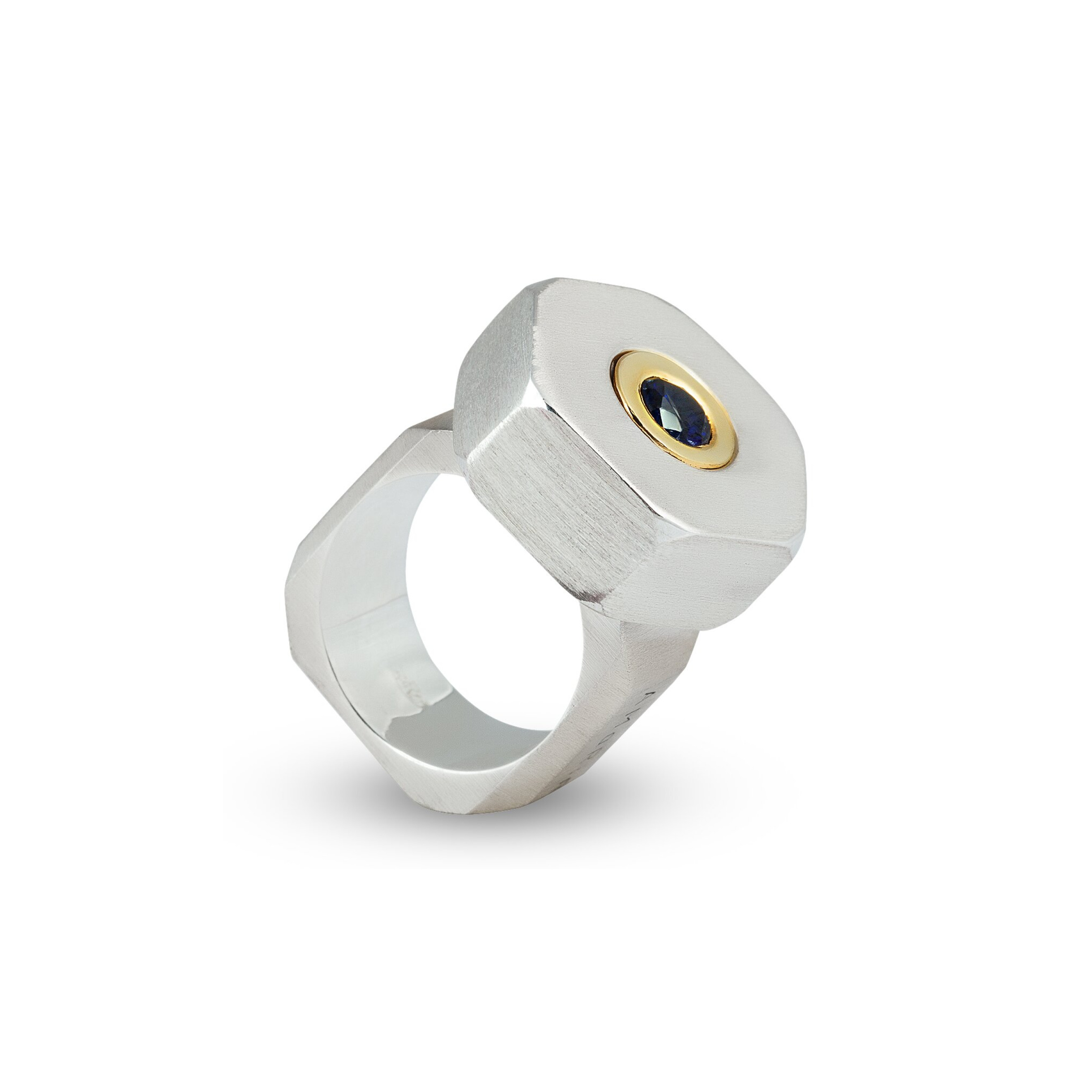 Ring M1.1 Nut made of silver