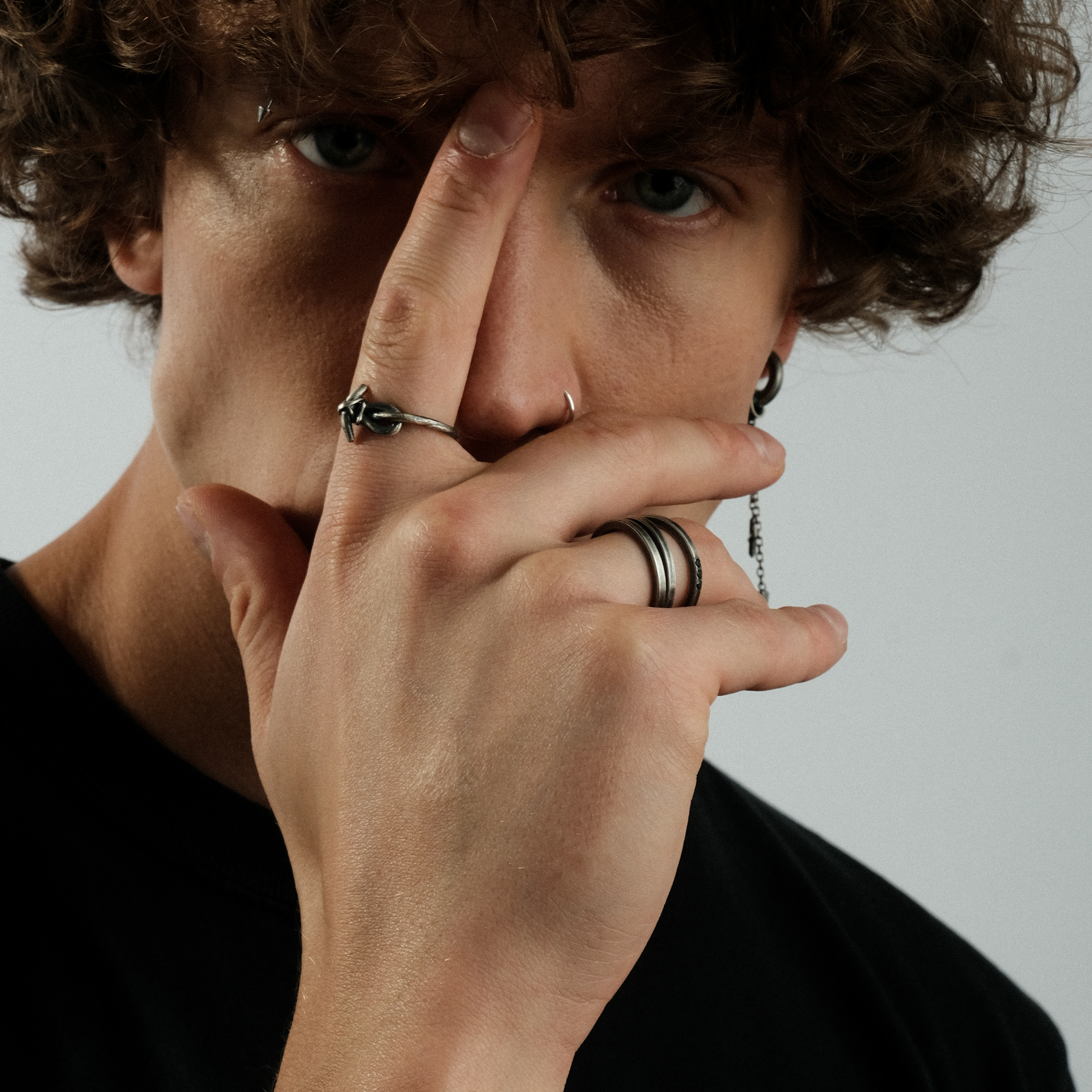 Ankh ring made of silver