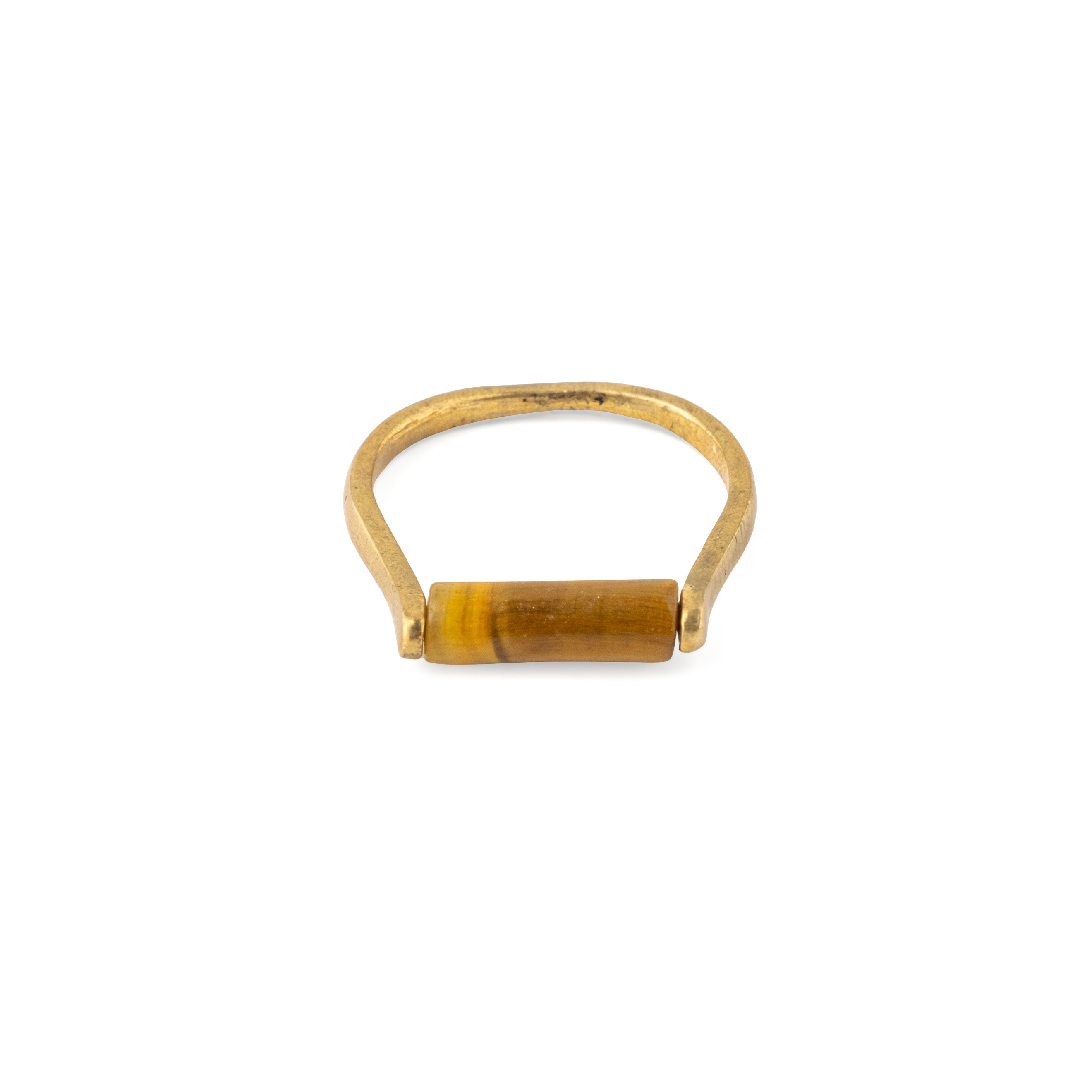 Brass ring and tiger eye